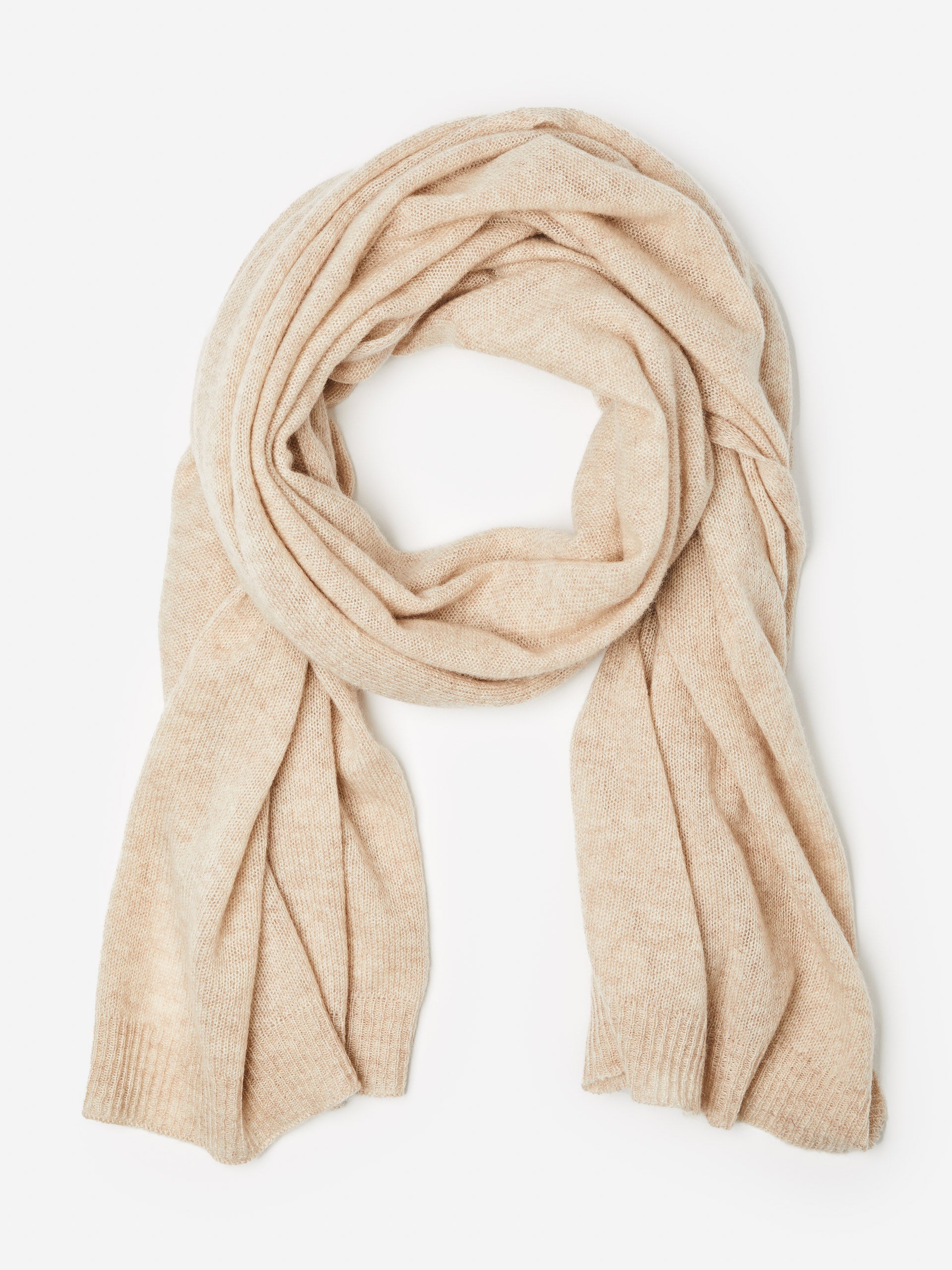 J.McLaughlin Ailia scarf in heather oatmeal made with cashmere.