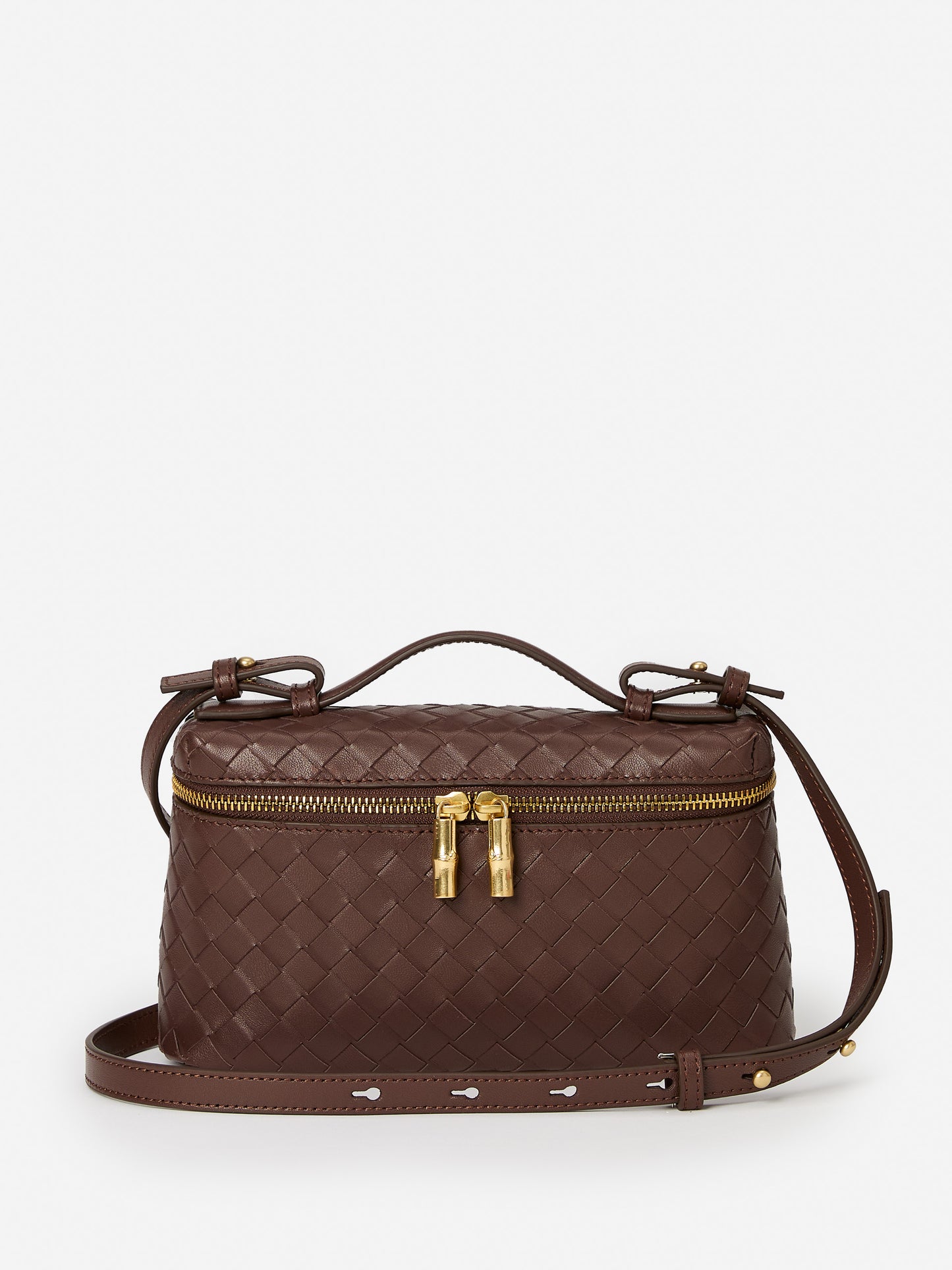 J.McLaughlin Allyson handbag in Brown made with Lamb Nappa Leather. 