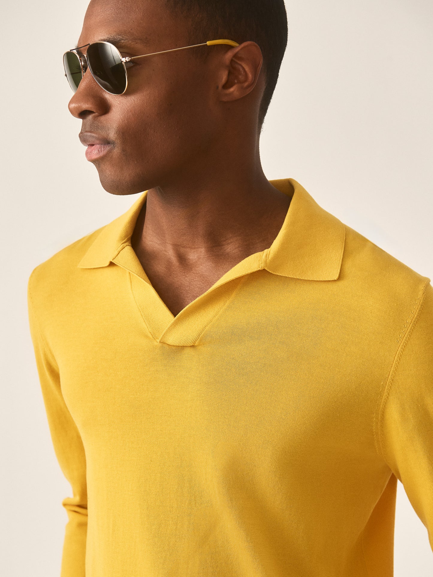 J.McLaughlin Amalfi sweater in Yellow made with Cotton. 