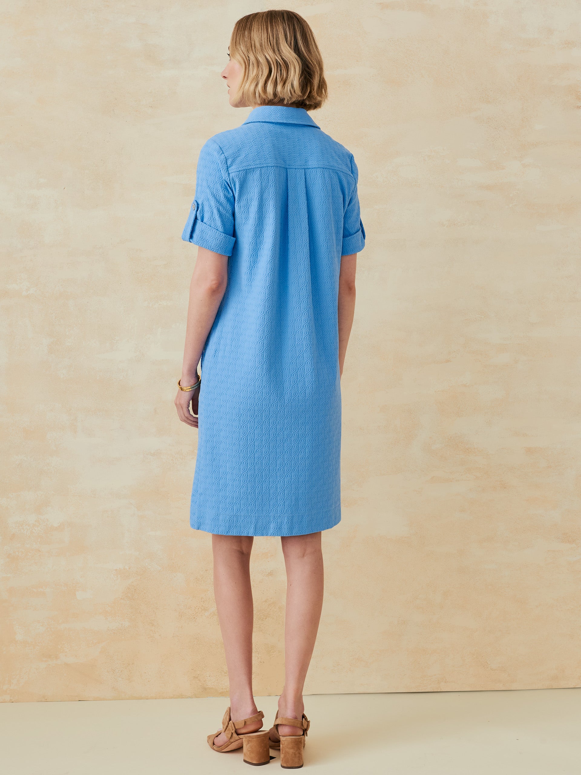 J.McLaughlin Amber dress in chambray made with catalina cloth. 