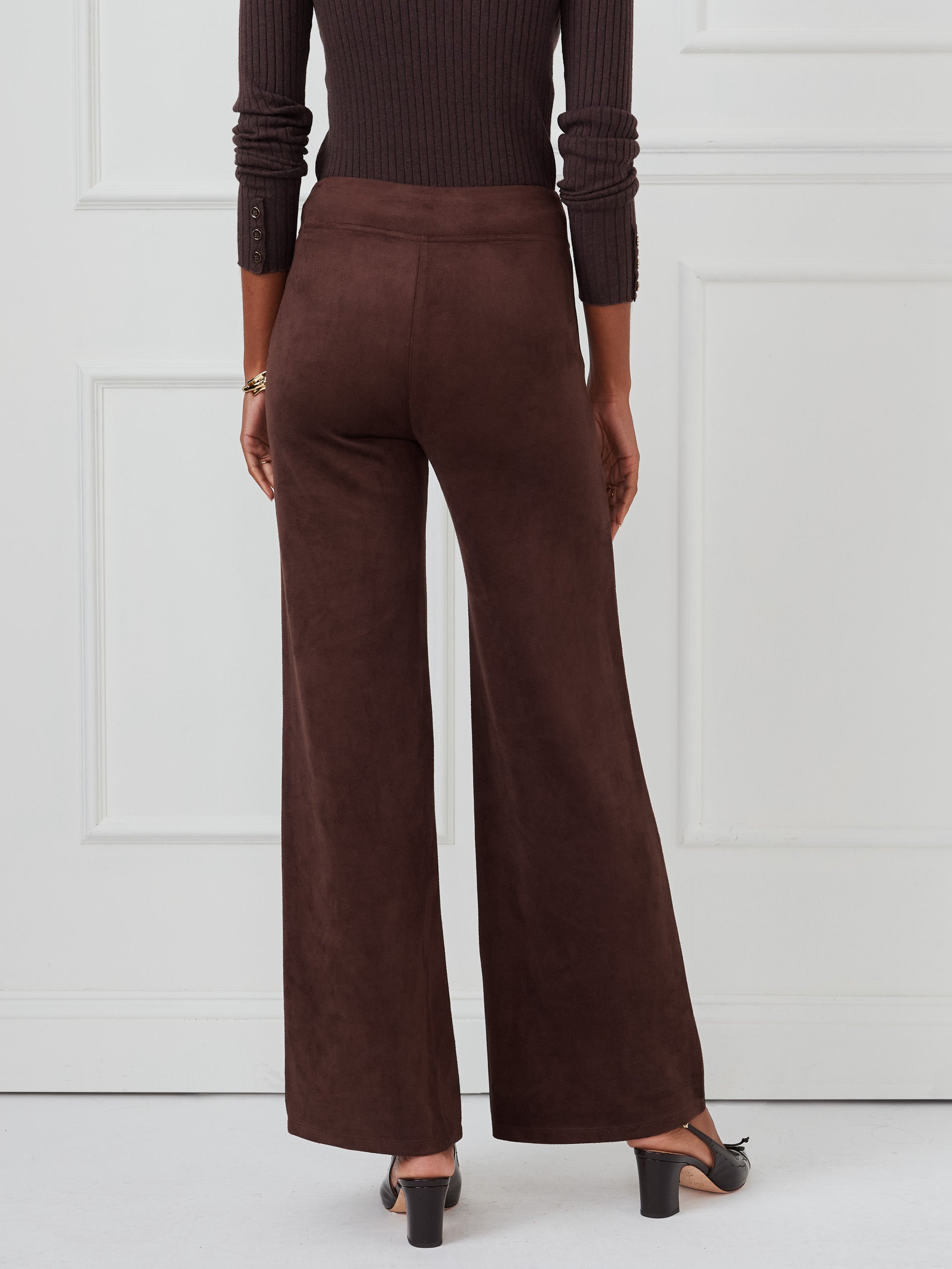 J.McLaughlin Anderson pants in mocha made with polyester/spandex.