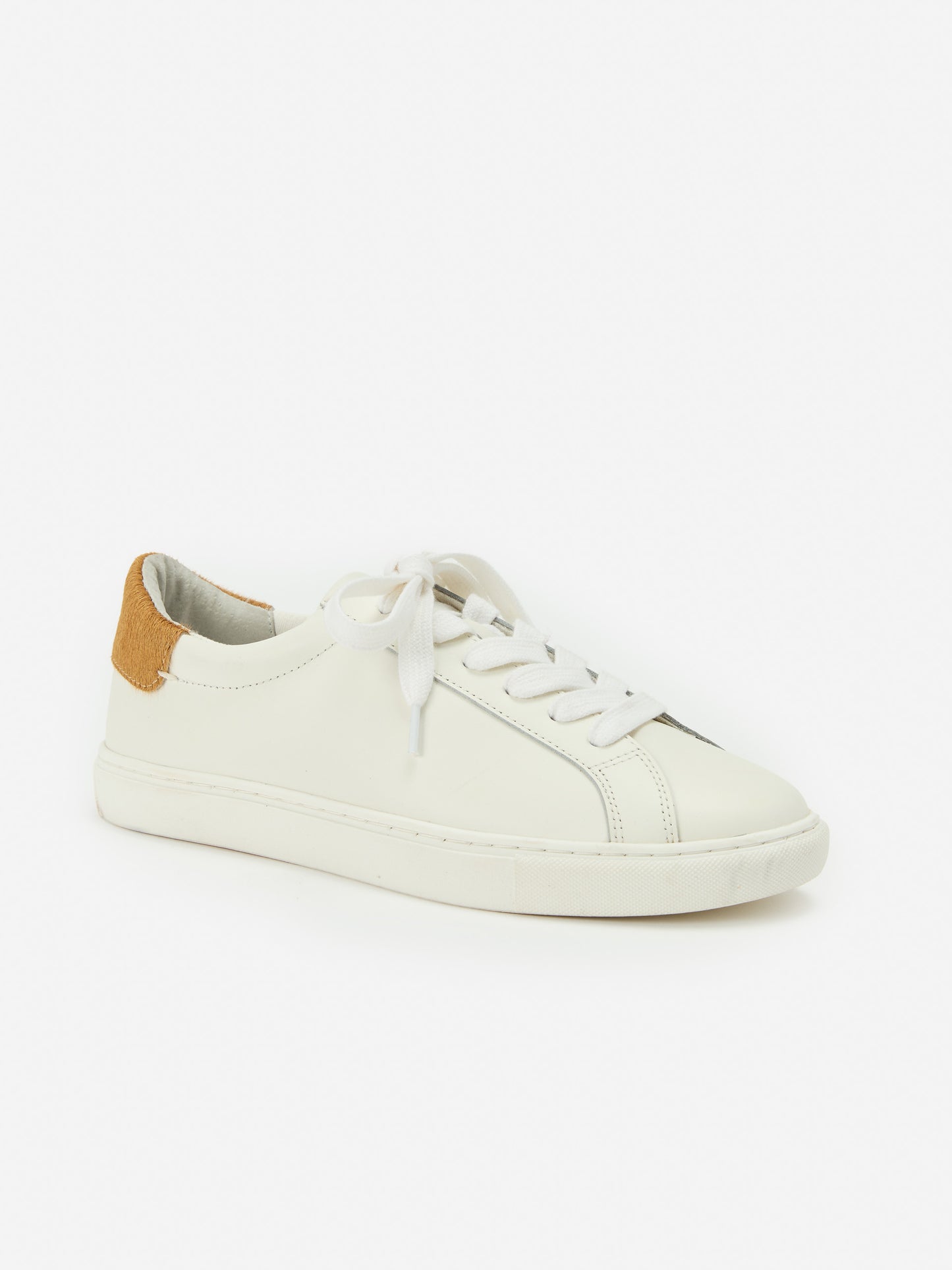 J.McLaughlin Angelique sneakers in white/light brown made with leather. 