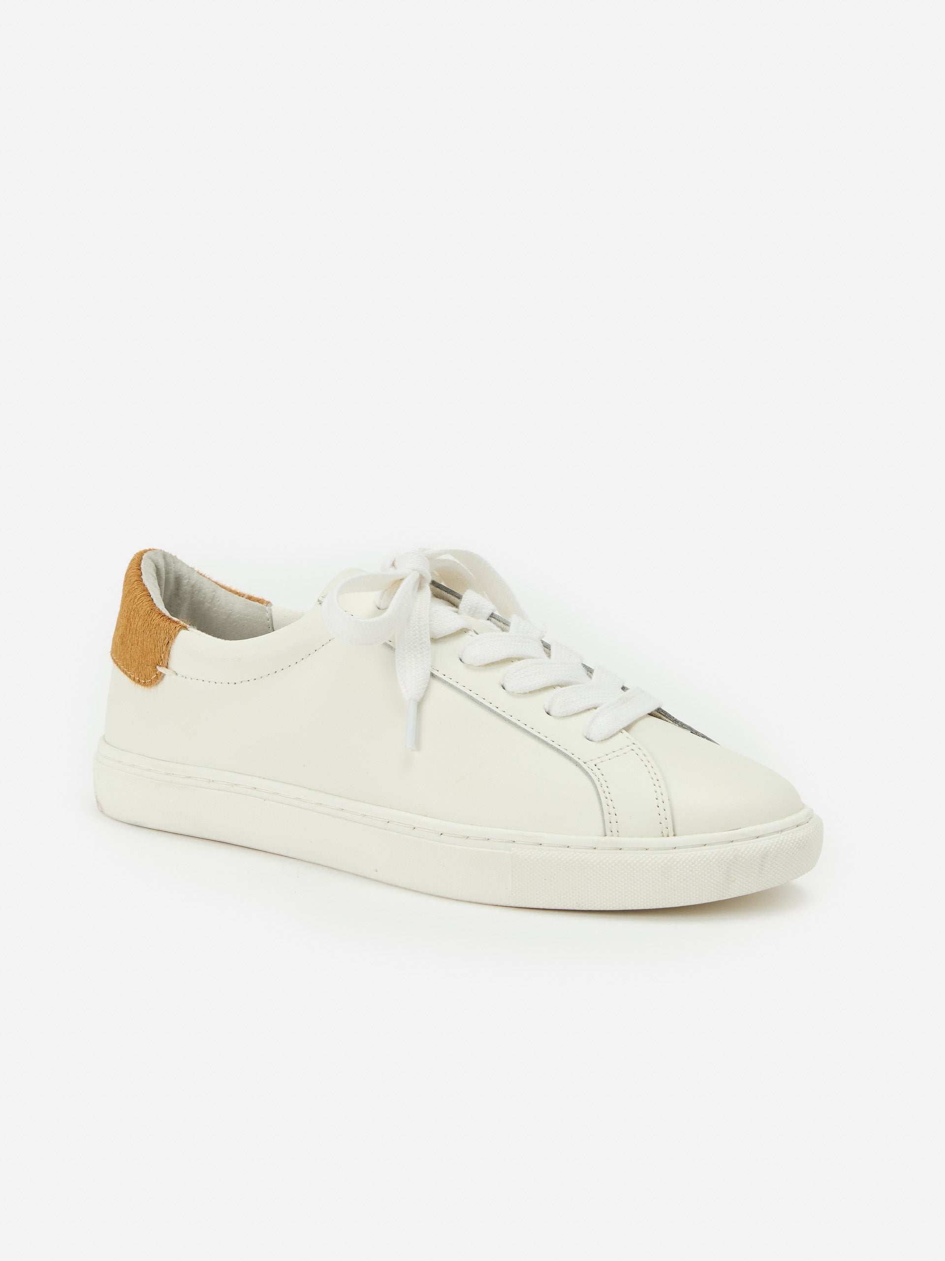 J.McLaughlin Angelique sneakers in white/light brown made with leather. 