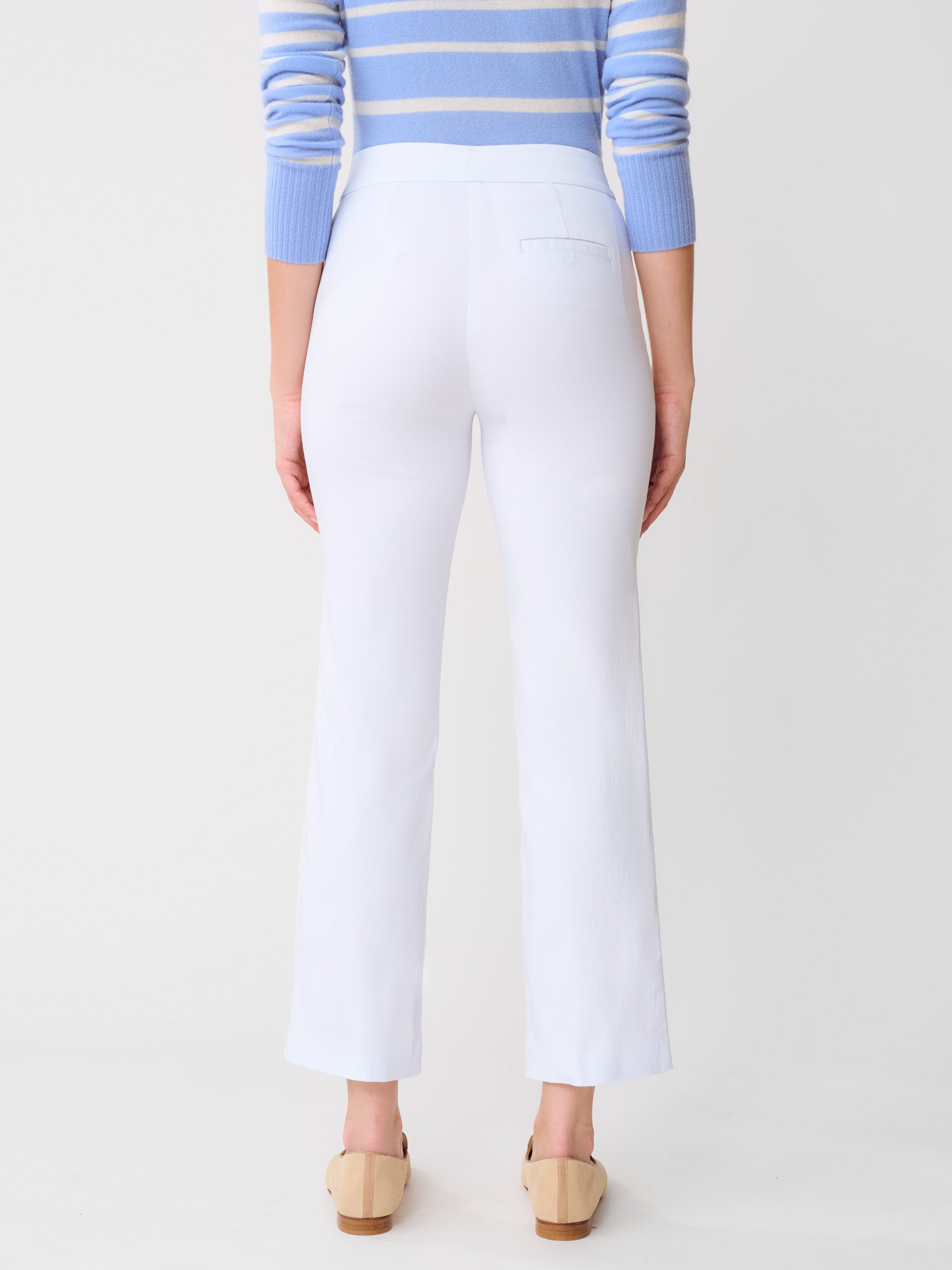 J.McLaughlin Anisa pant in white made with Amelia cloth.