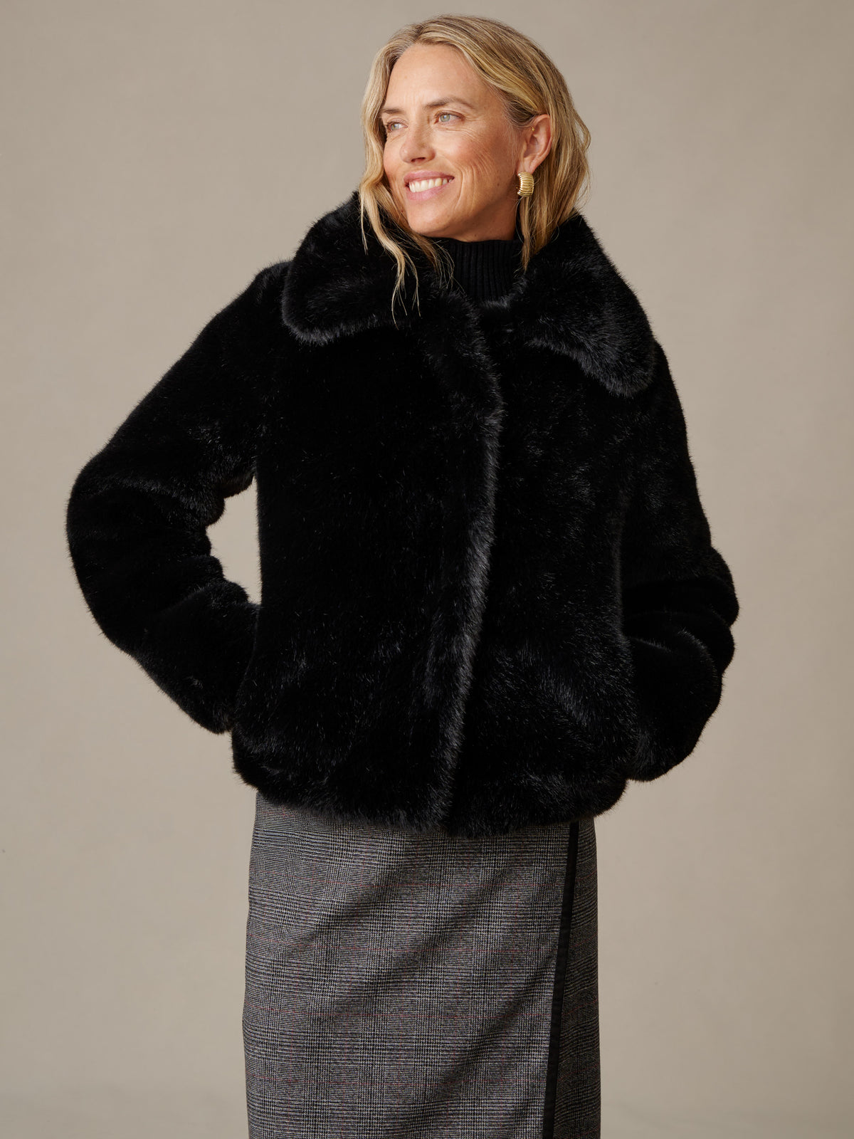 Annelisse Faux Fur Coat