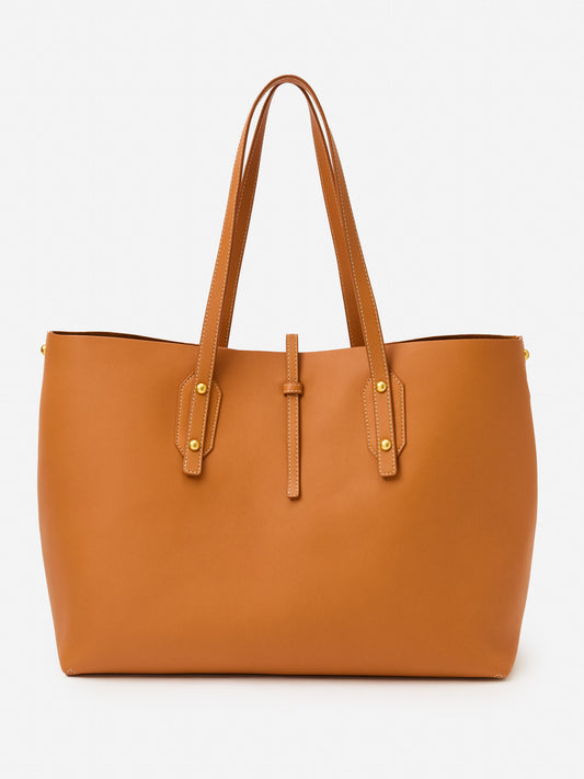 J.McLaughlin Annie tote in vachetta made with leather.