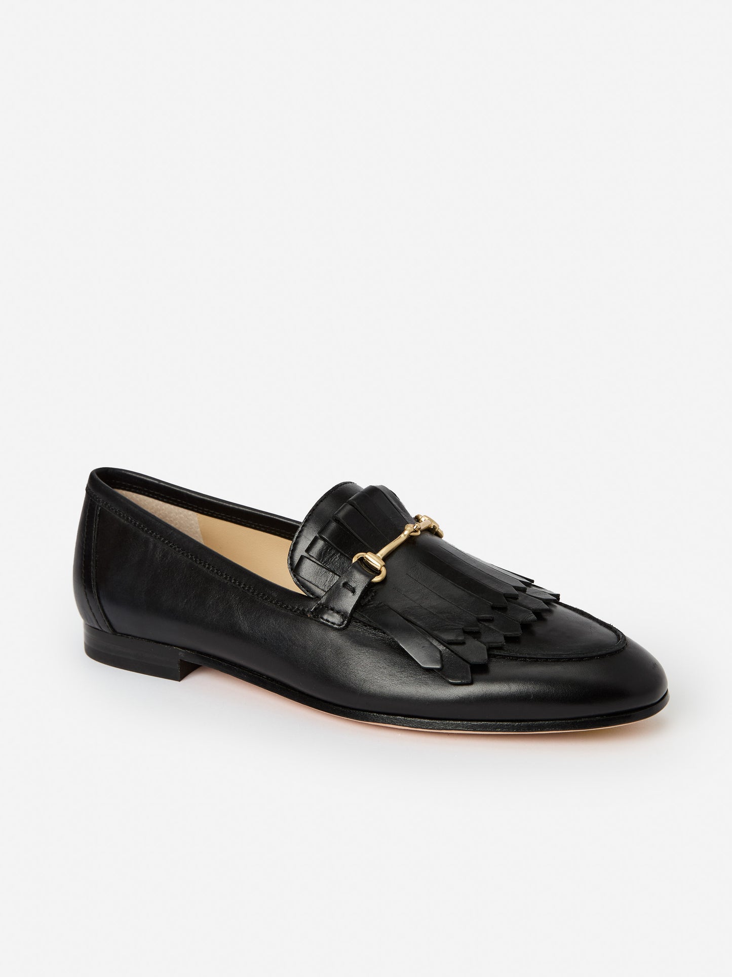 J.McLaughlin Arlie loafers in black made with leather. 