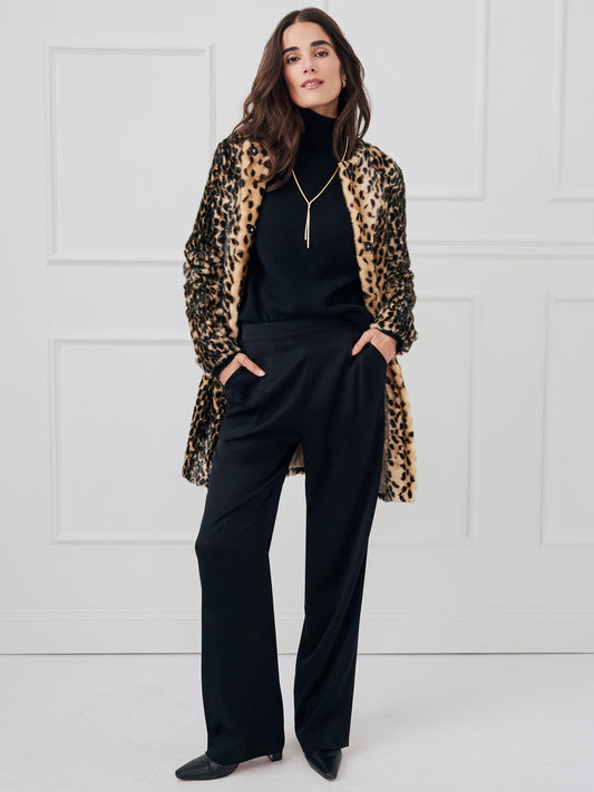 J.McLaughlin Asa pants in black made with acetate/rayon. 