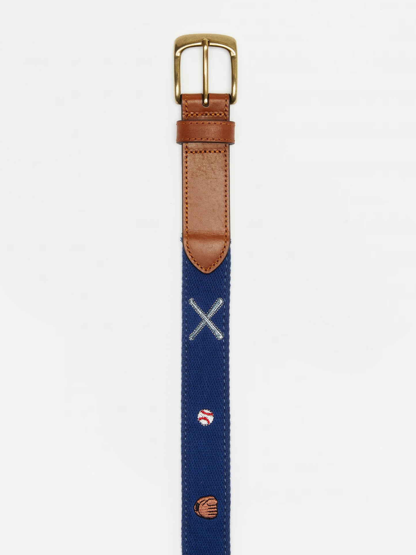 Ashton Embroidered Belt in Baseball