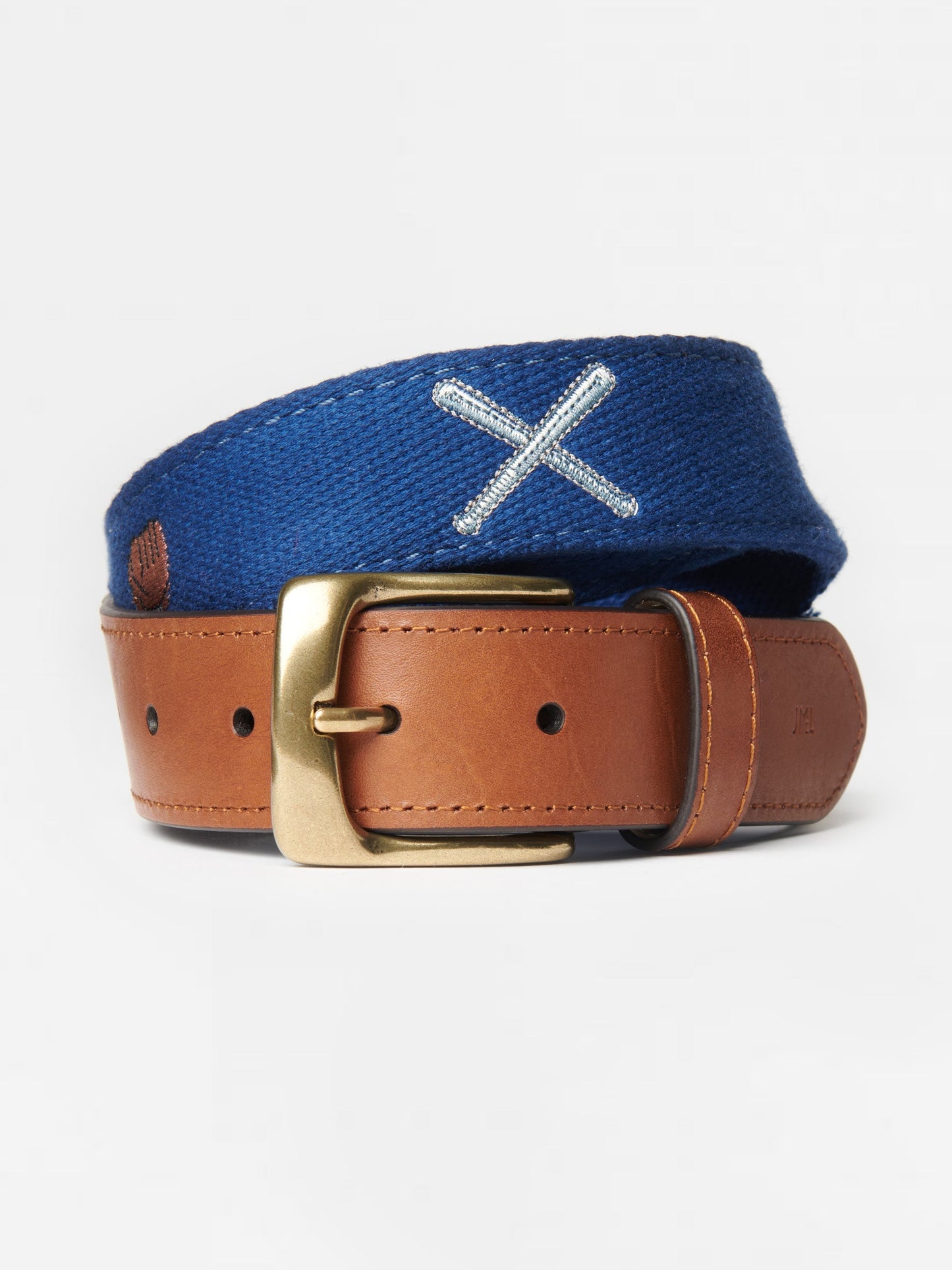 Ashton Embroidered Belt in Baseball