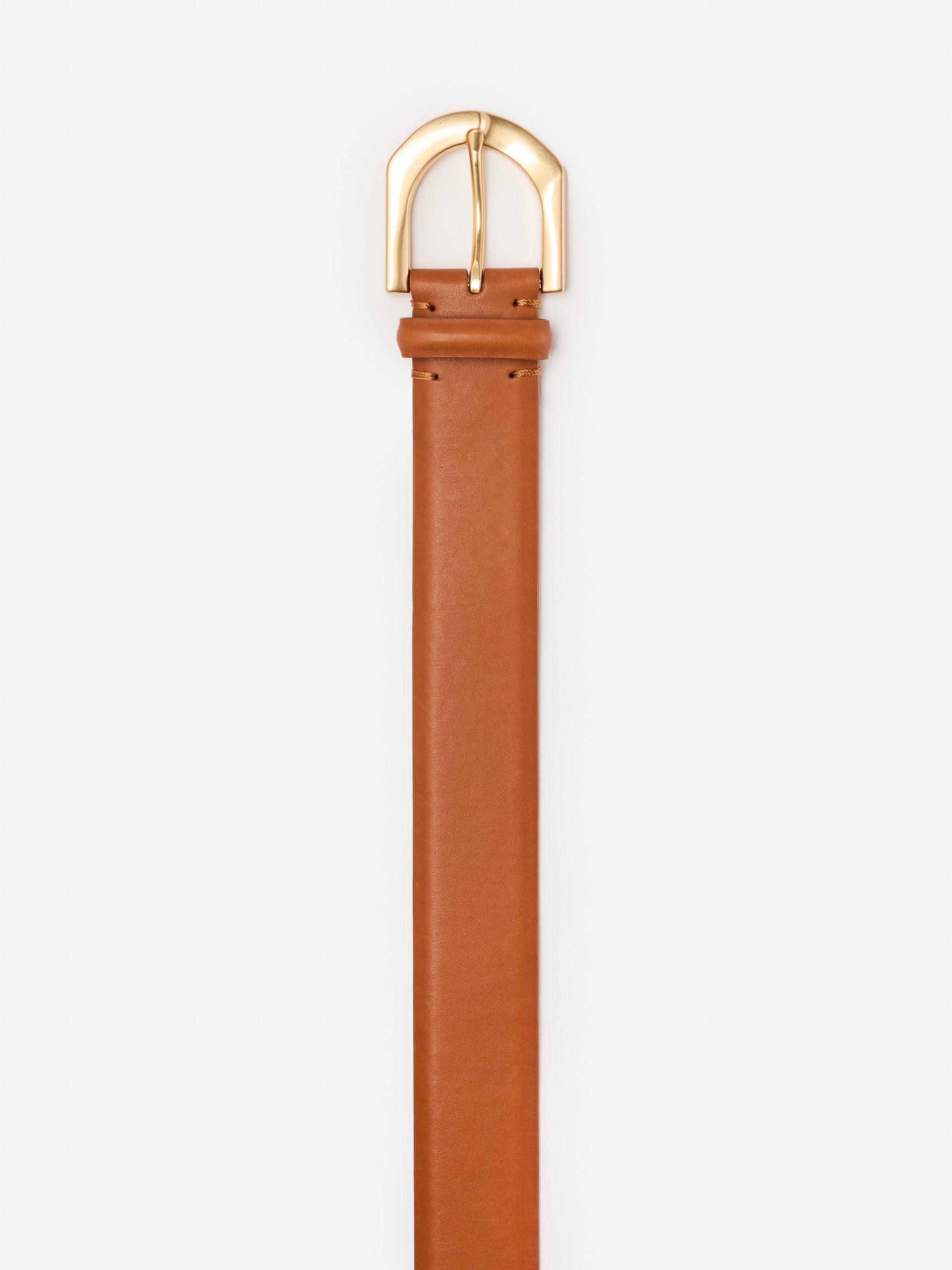 J.McLaughlin Bellport belt in dark vachetta made with leather.