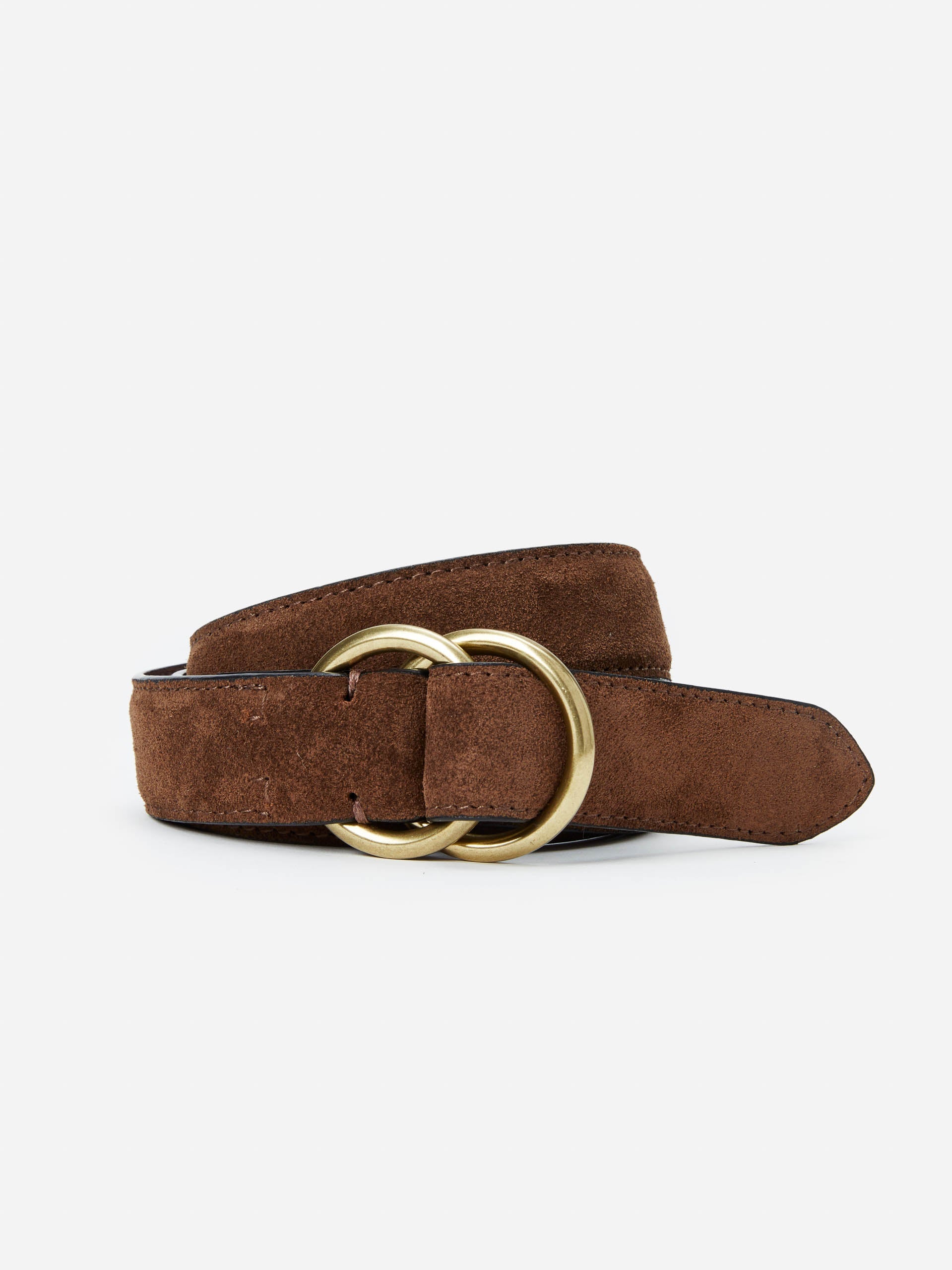 J.McLaughlin Michael belt in brown made with leather.