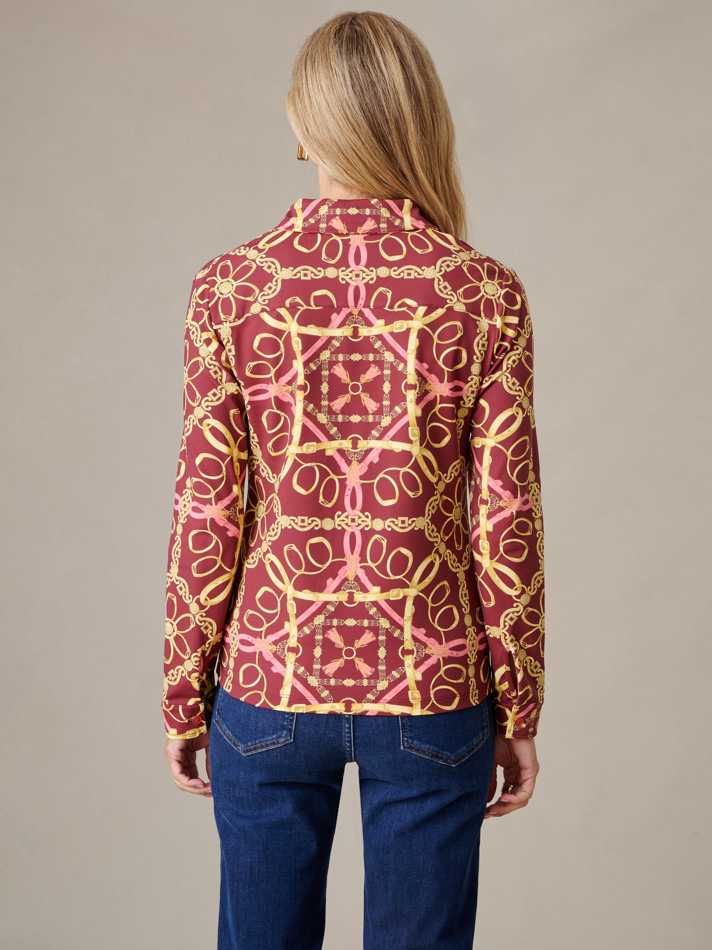 Betty Shirt in Mini Heraldic Tassel Con