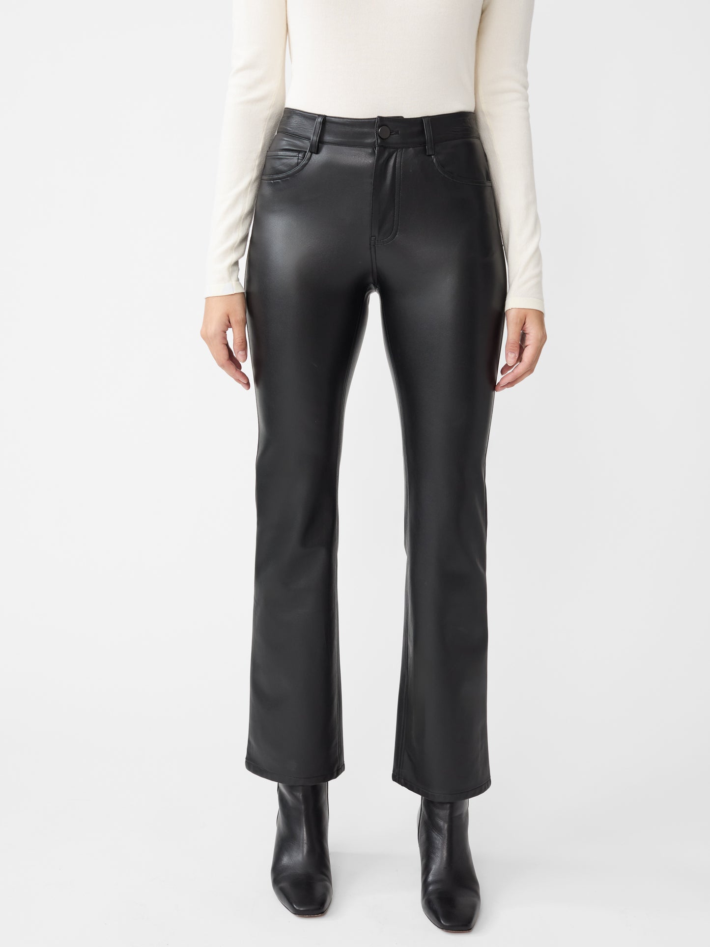 J.McLaughlin Brandy pants in black made with vegan leather.