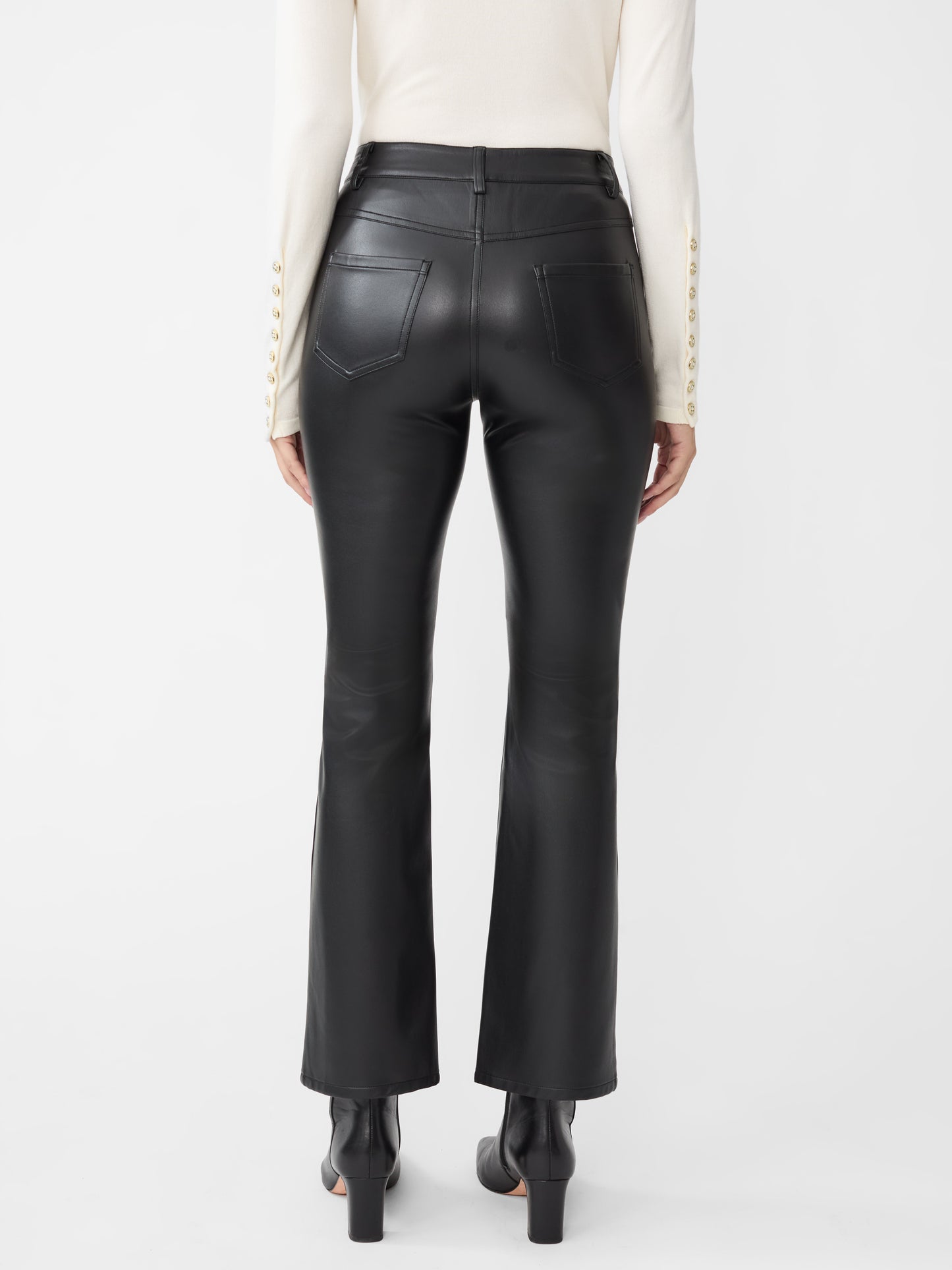 J.McLaughlin Brandy pants in black made with vegan leather.