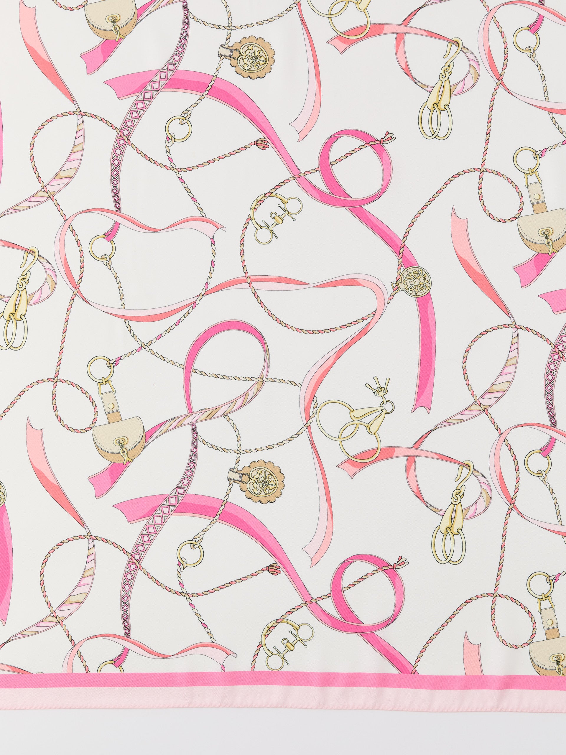 J.mcLaughlin Magic scarf in white/pink made with polyester.