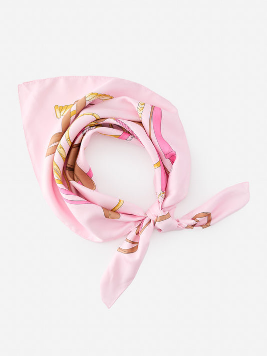 J.McLaughlin Mabel scarf in pink/light pink made with silk.