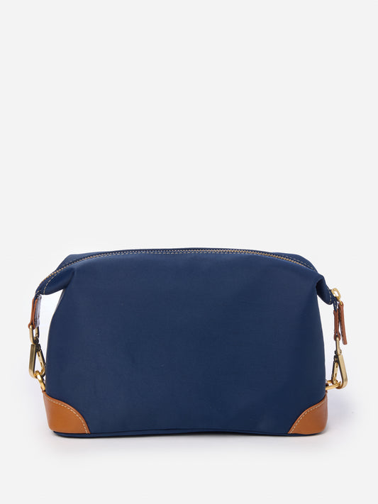 J.McLaughlin Butler dopp kit in navy made with nylon.