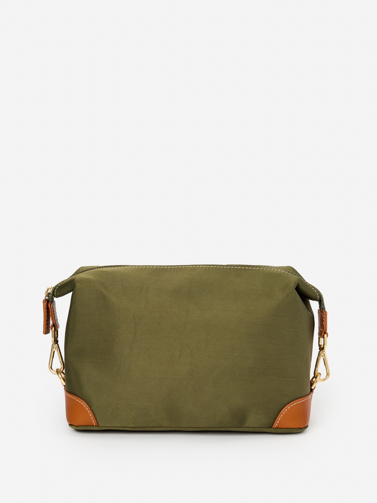 J.McLaughlin Butler dopp kit in olive made with nylon.