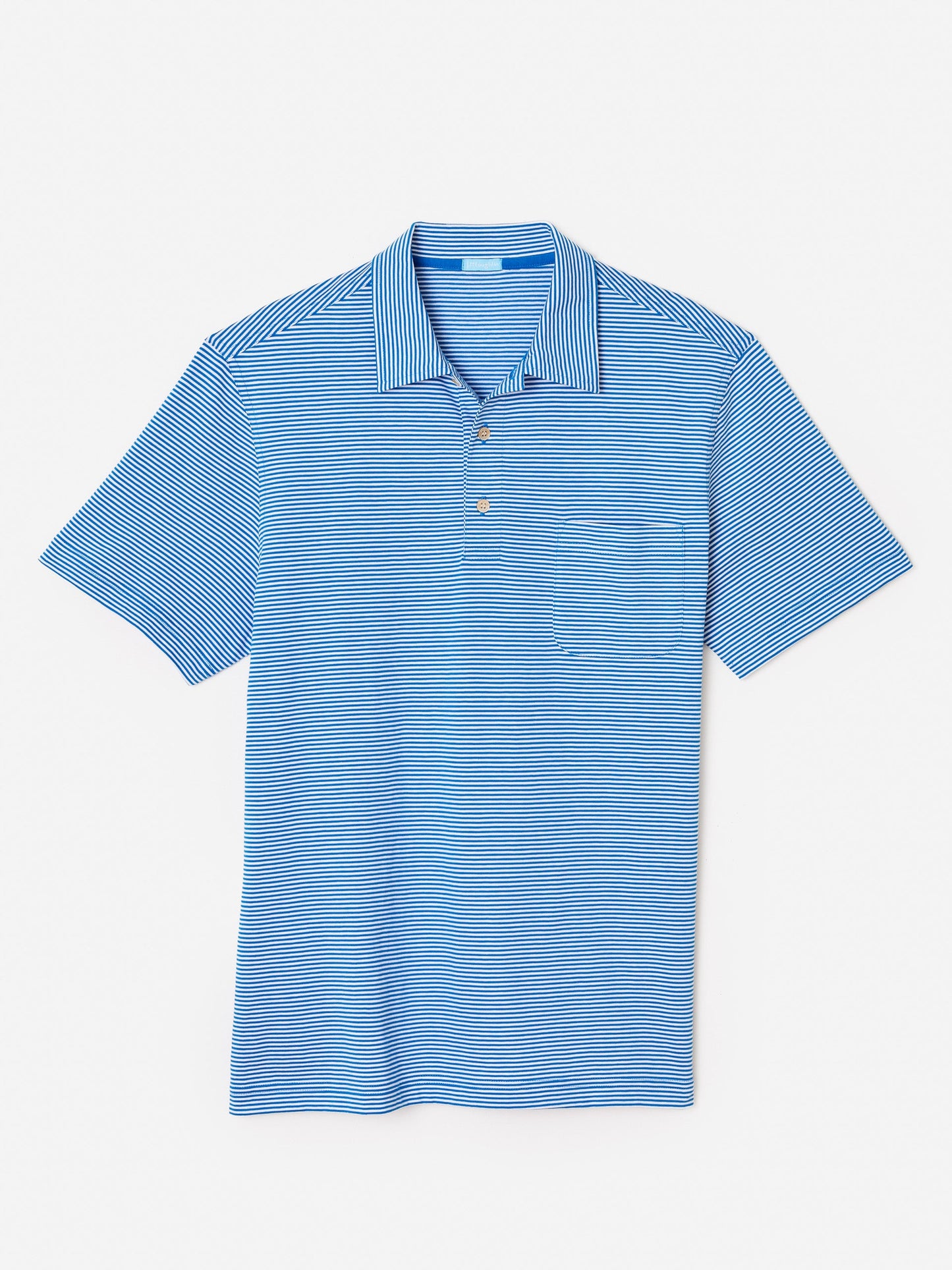 J.McLaughlin Callahan polo in french blue/white made with cotton.