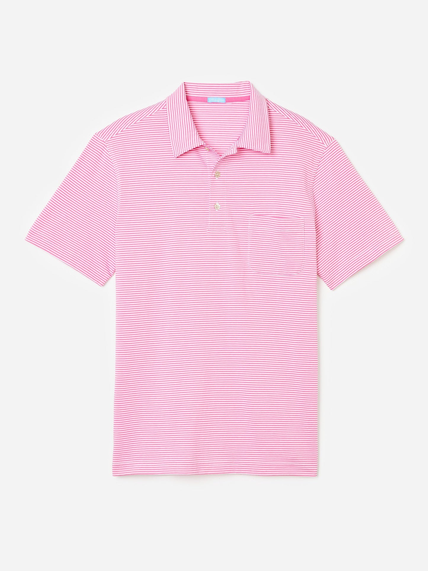 J.McLaughlin Callahan polo in rich desire/white made with cotton.