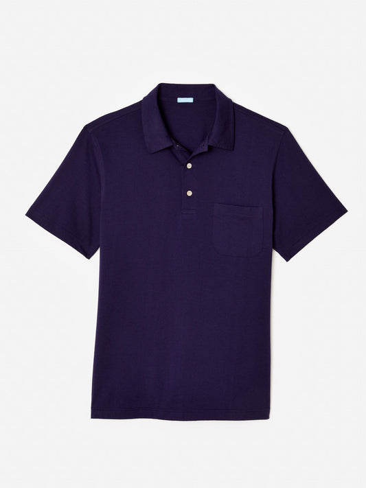 J.McLaughlin Callahan polo in navy made with cotton.