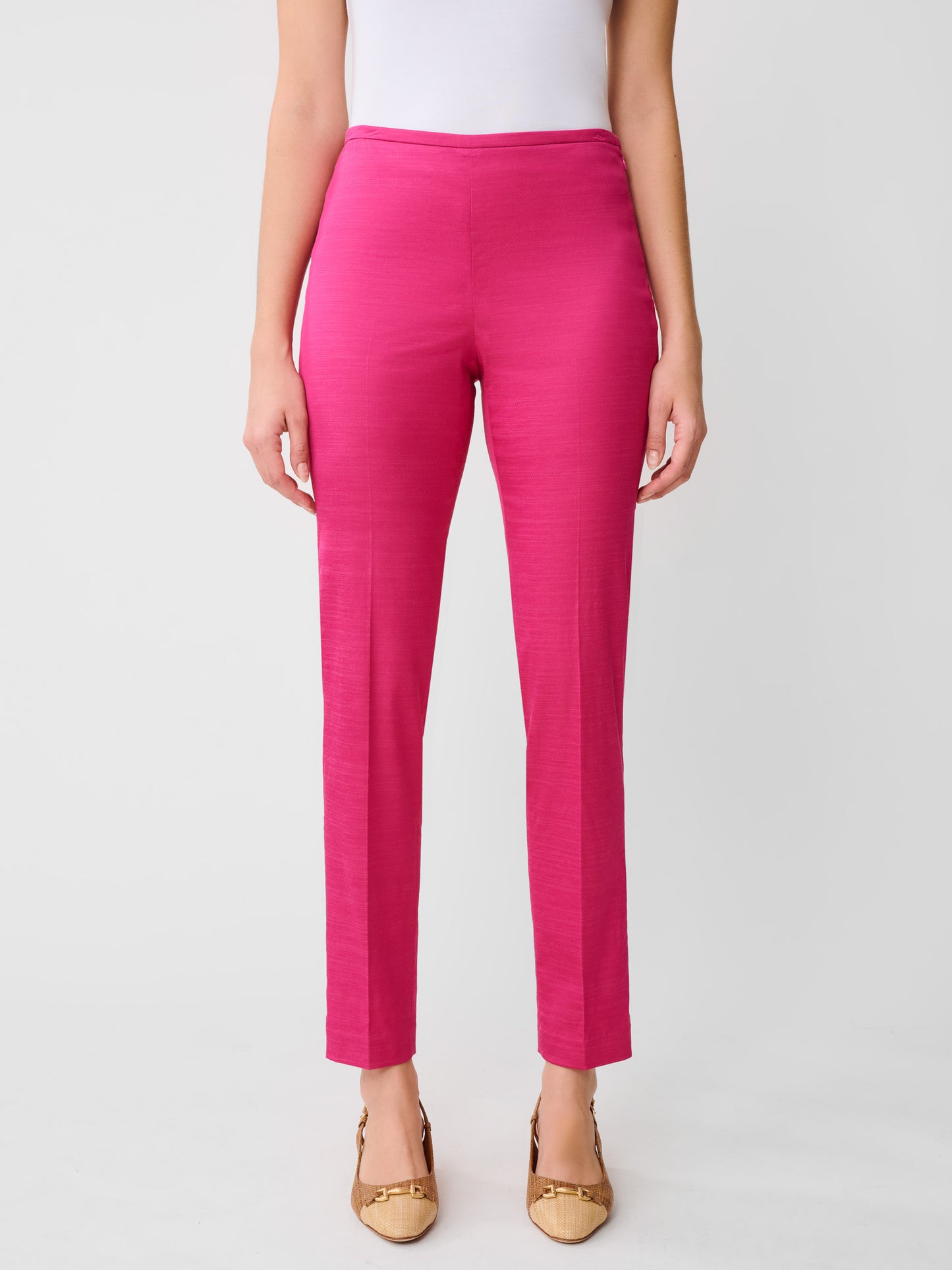 J.McLaughlin Calliope Pants in Fuchsia made with cotton.