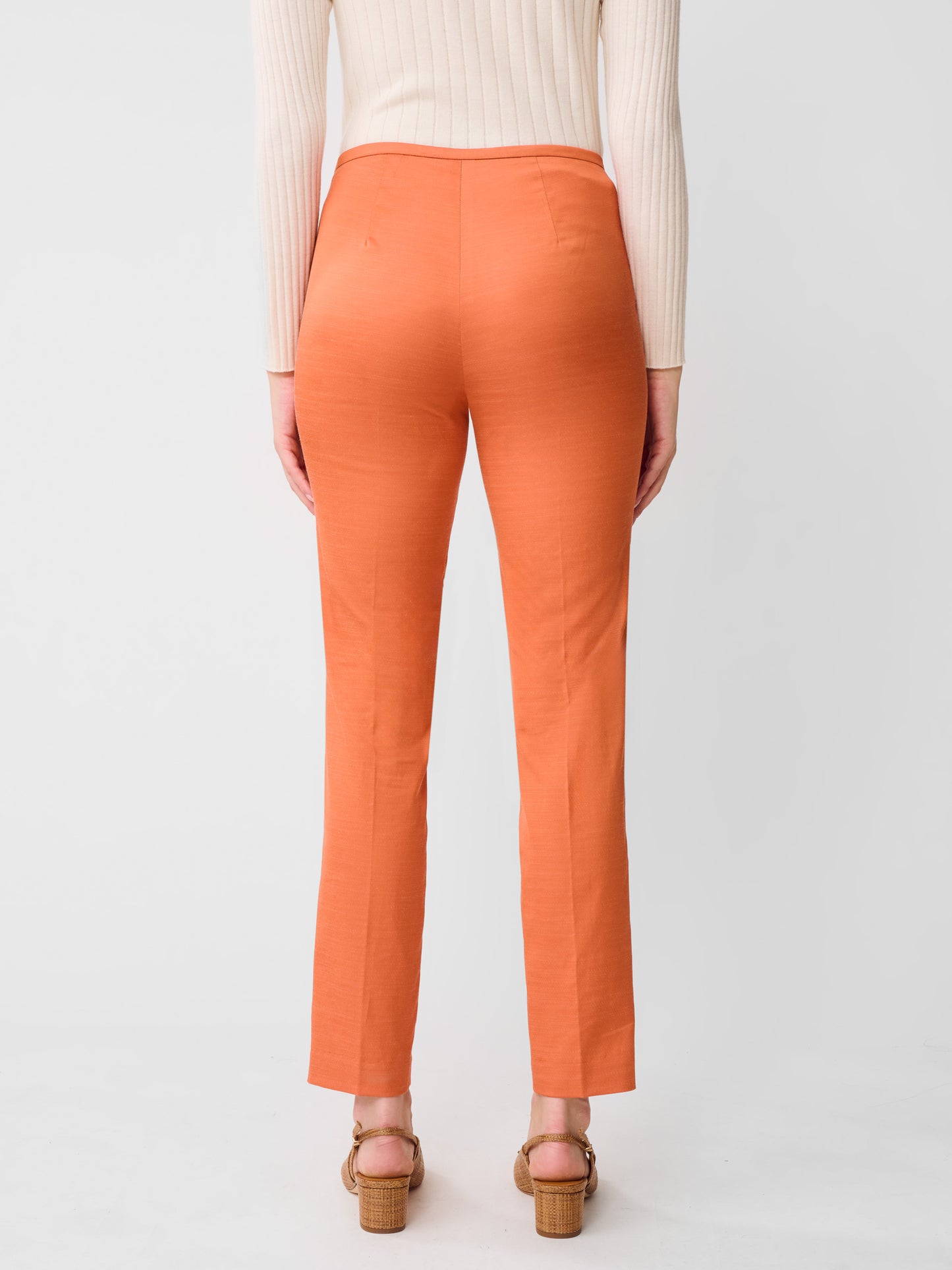 J.McLaughlin Calliope Pants in Orange made with cotton.