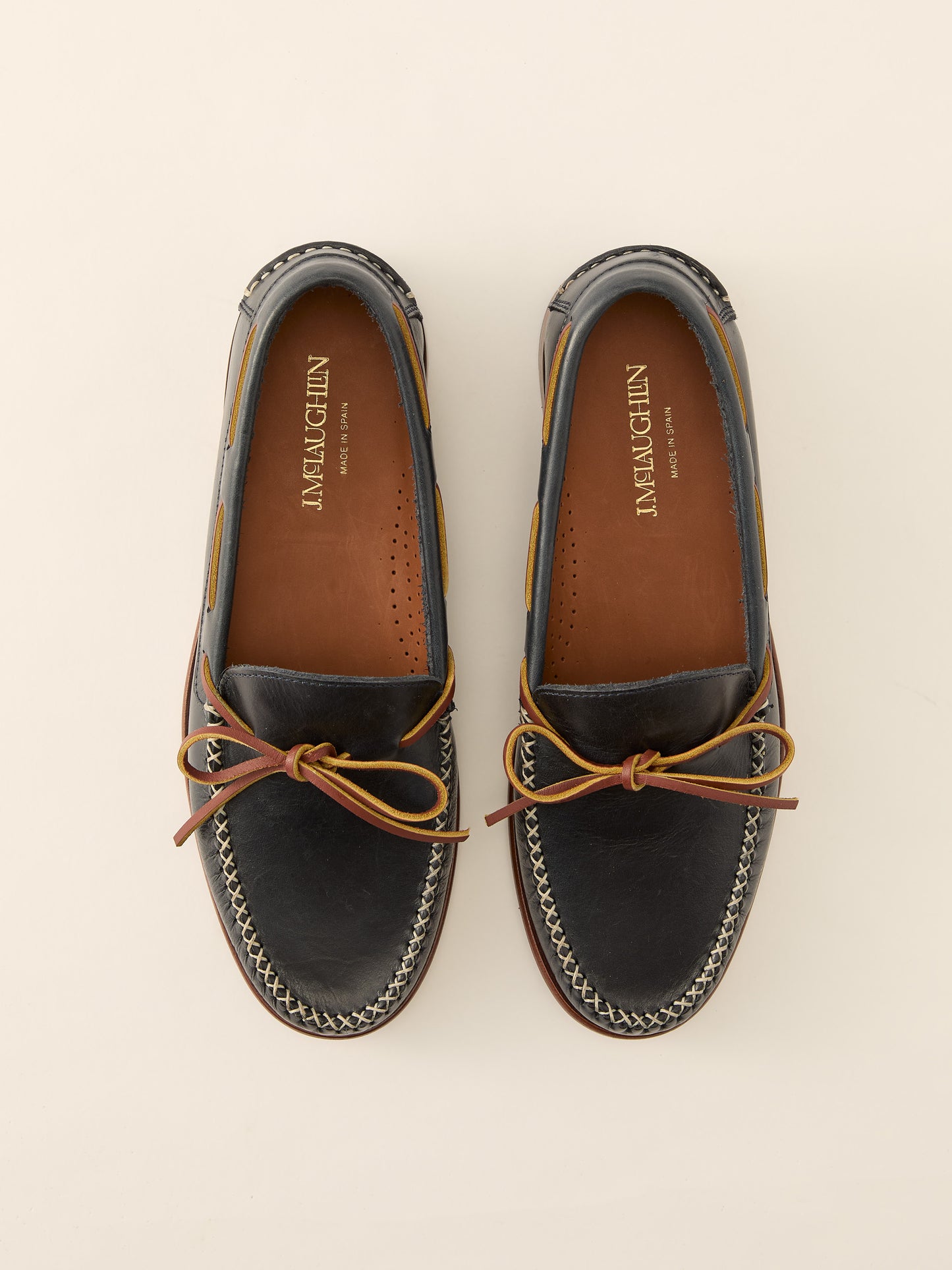 J.McLaughlin Camden shoes in Navy made with Leather.