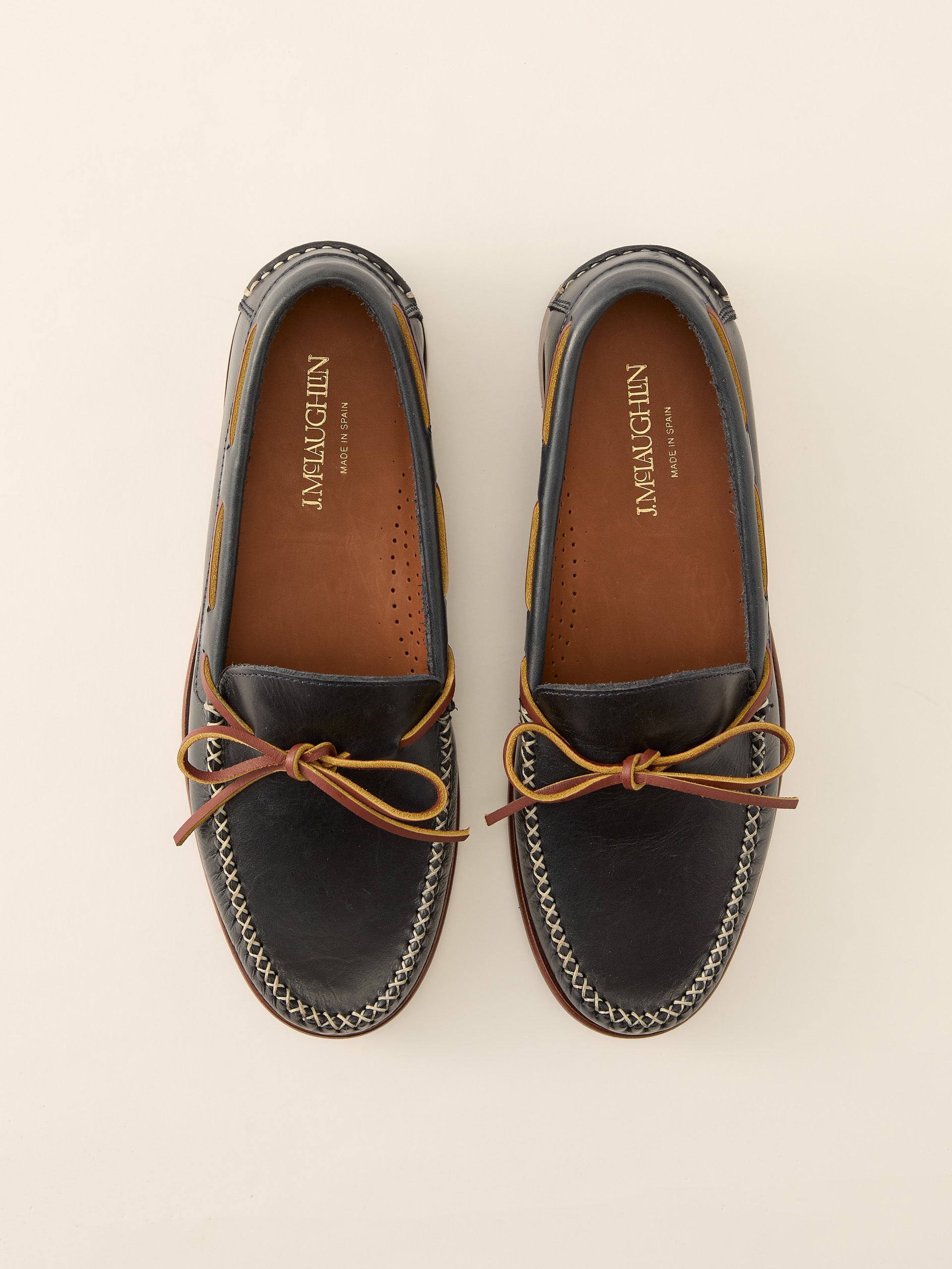 J.McLaughlin Camden shoes in Navy made with Leather.