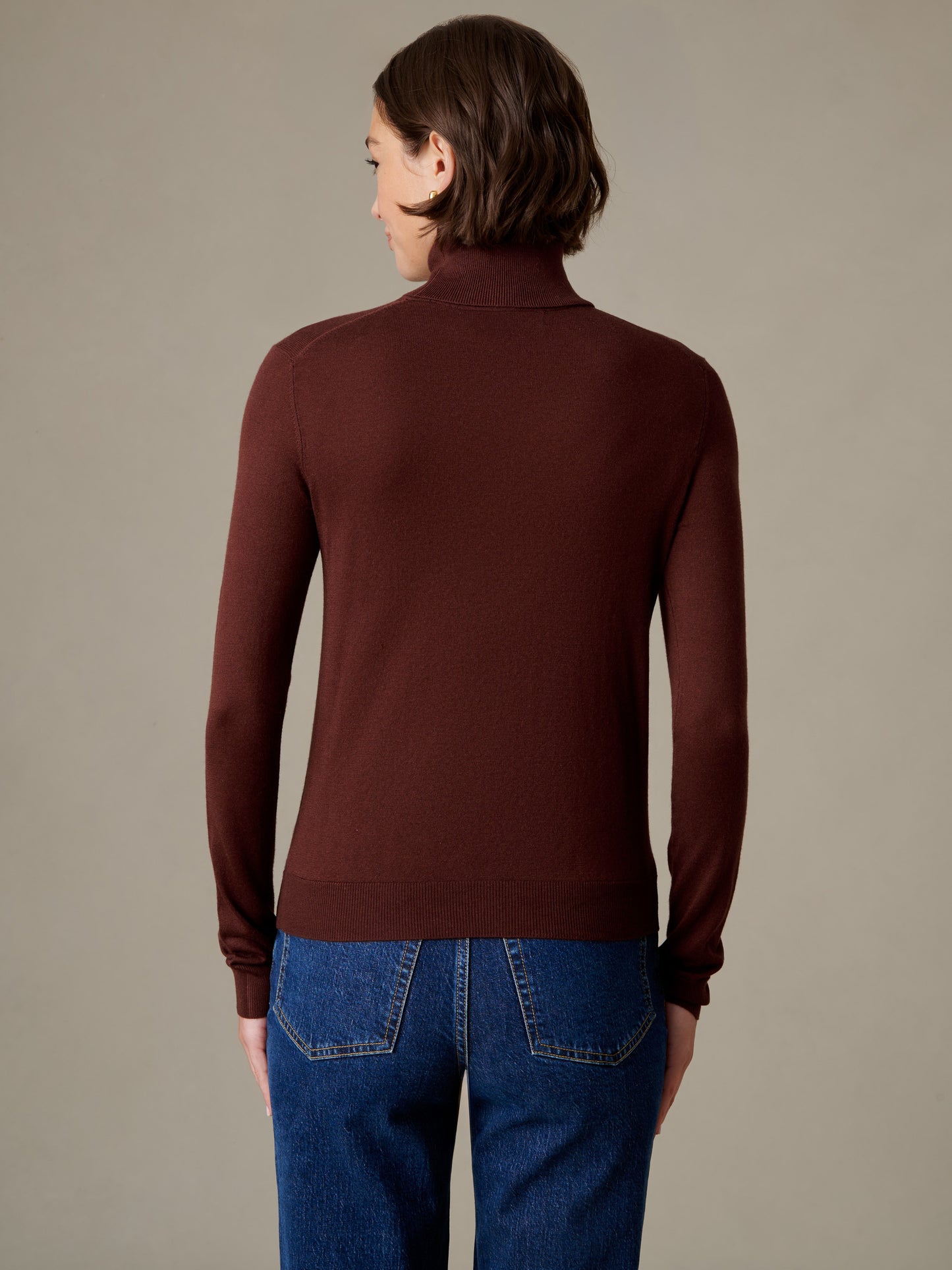 Camille Silk Blend Turtleneck
