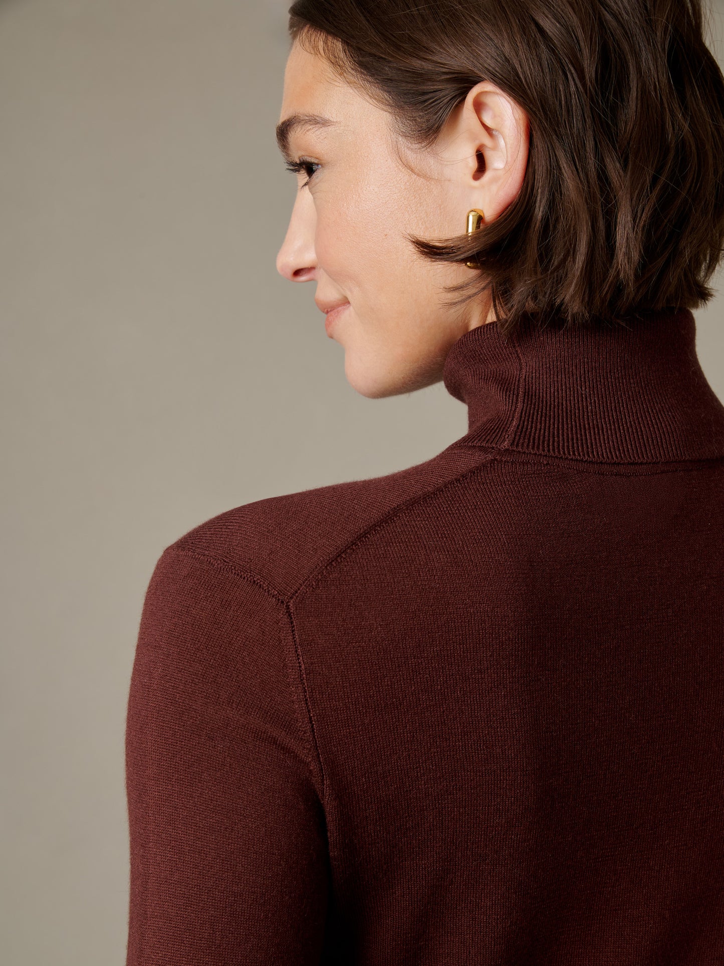 Camille Silk Blend Turtleneck