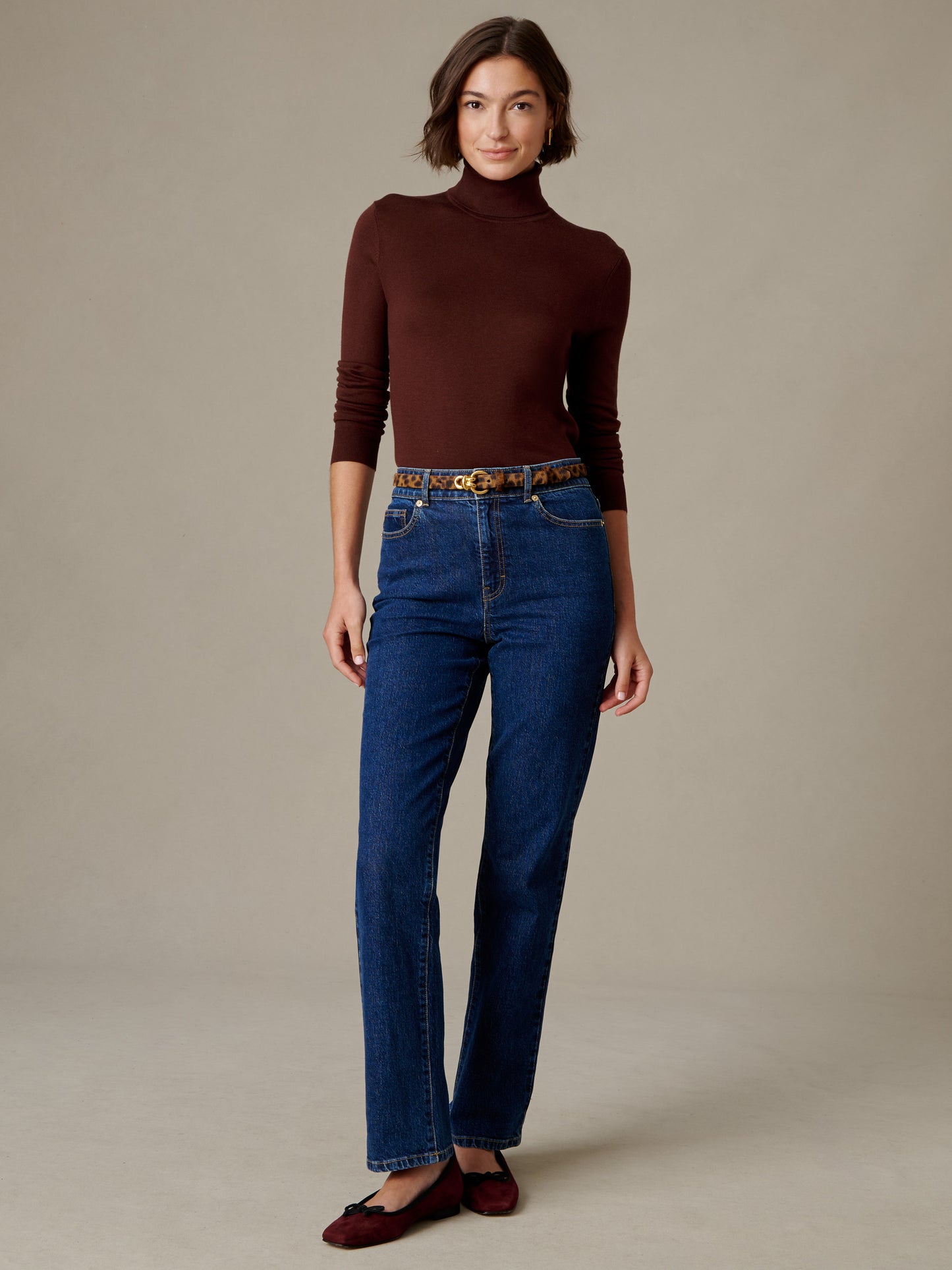 Camille Silk Blend Turtleneck
