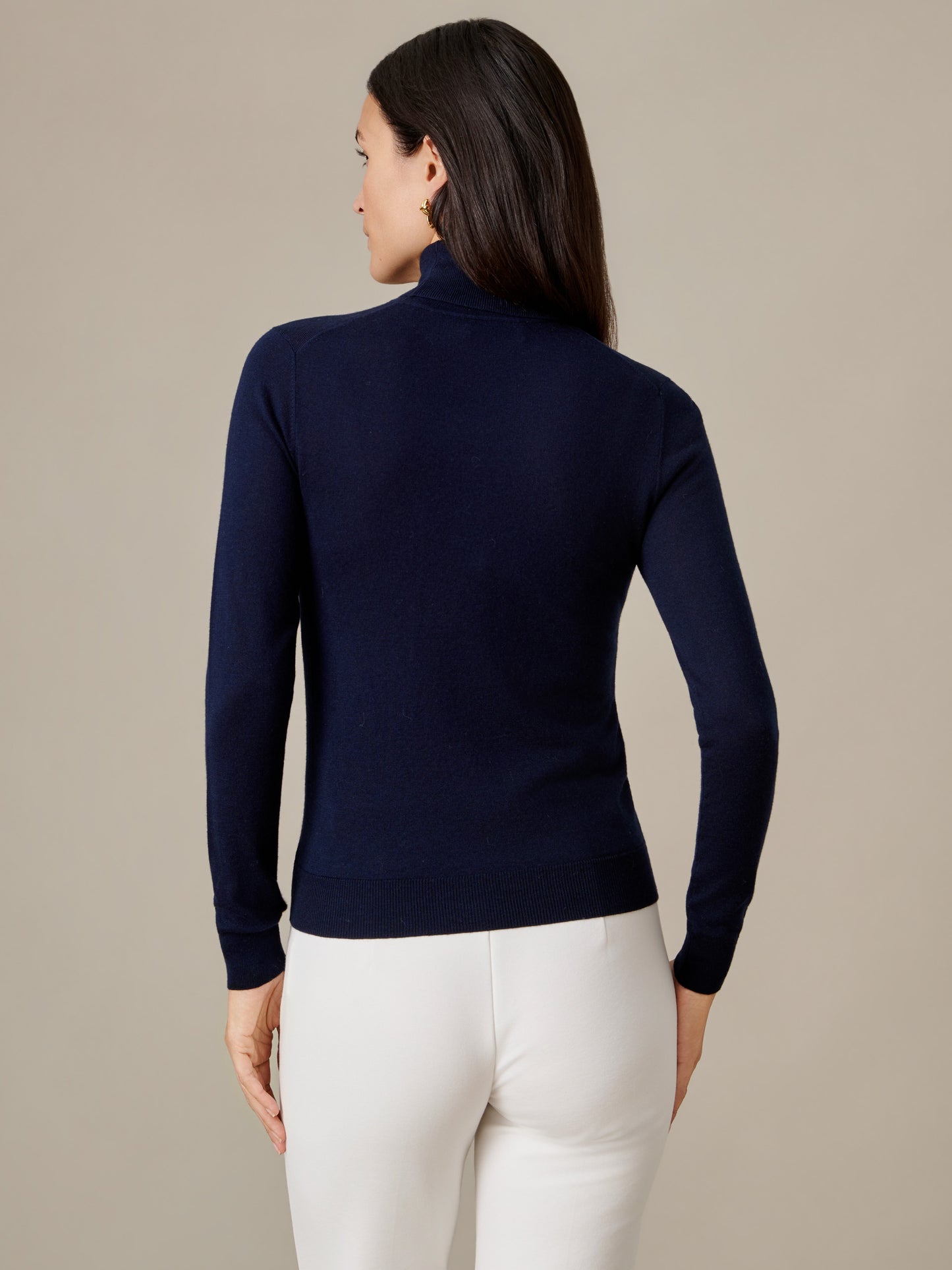 Camille Silk Blend Turtleneck