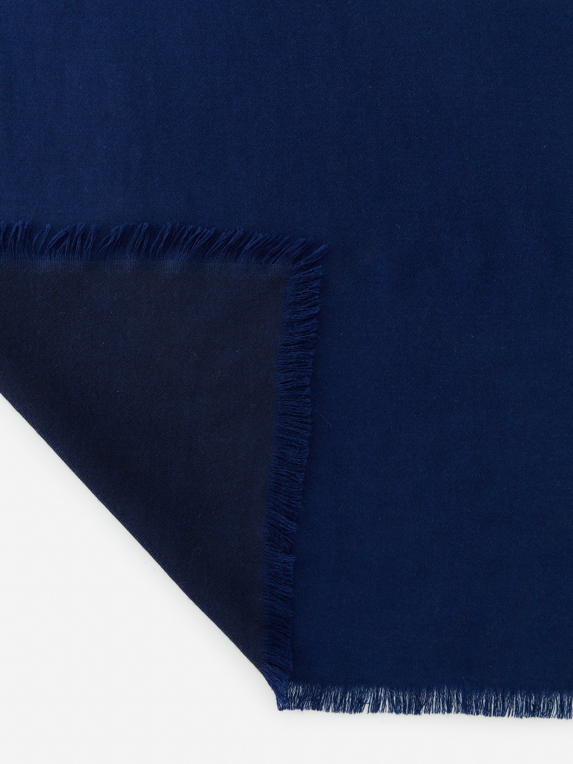 J.McLaughlin Carey scarf in navy/midnight made with cashmere. 