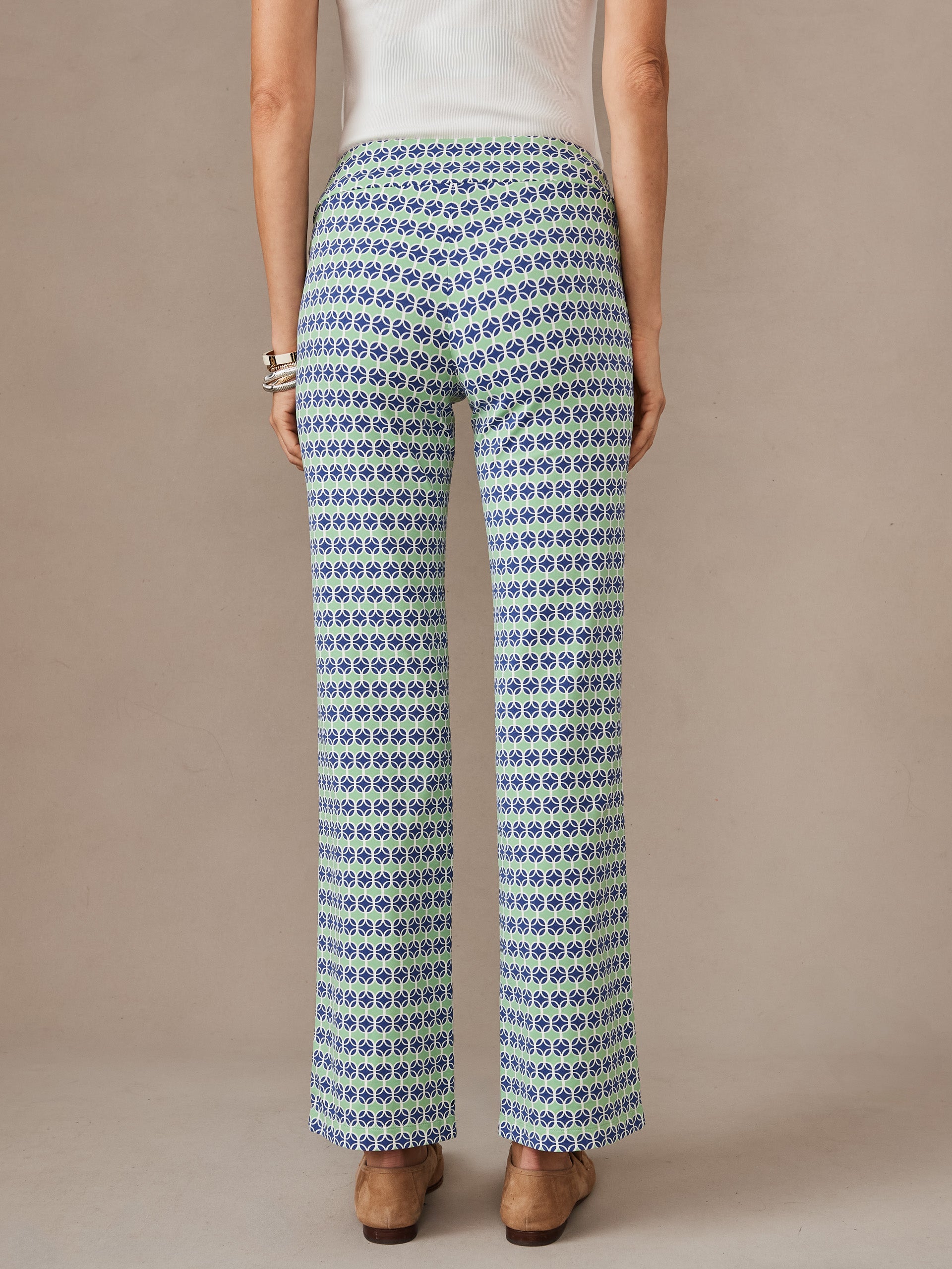 J.McLaughlin Carmel pants in light blue/green made with catalina cloth.