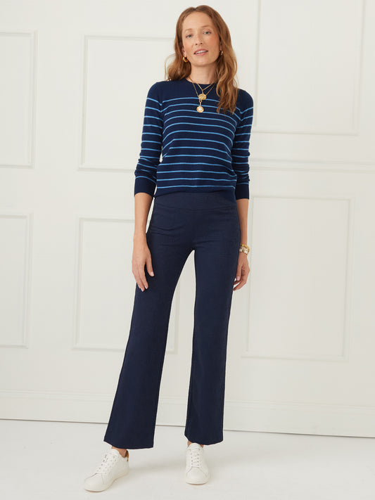 J.McLaughlin Carmel pants in navy made with catalina cloth.