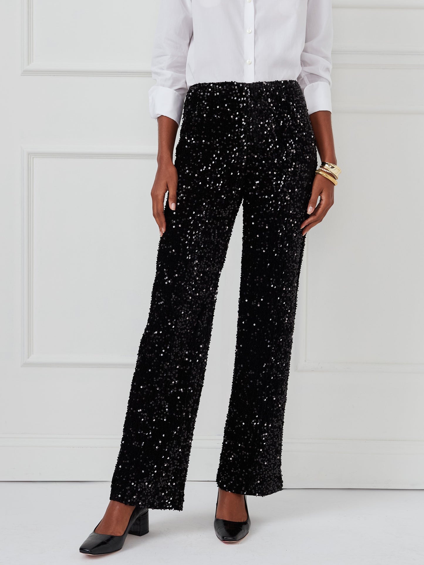 J.McLaughlin Carter pants in black made with polyester/spandex.