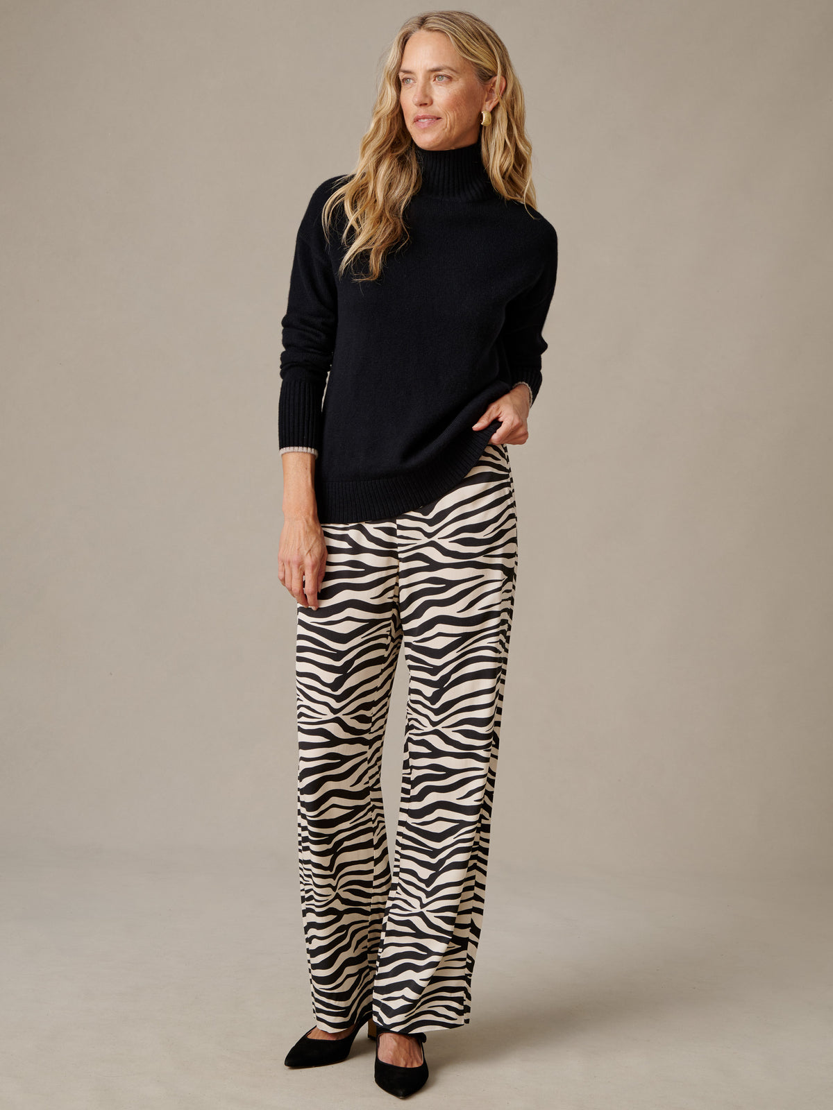 Carter Pants in Zebra Stripes