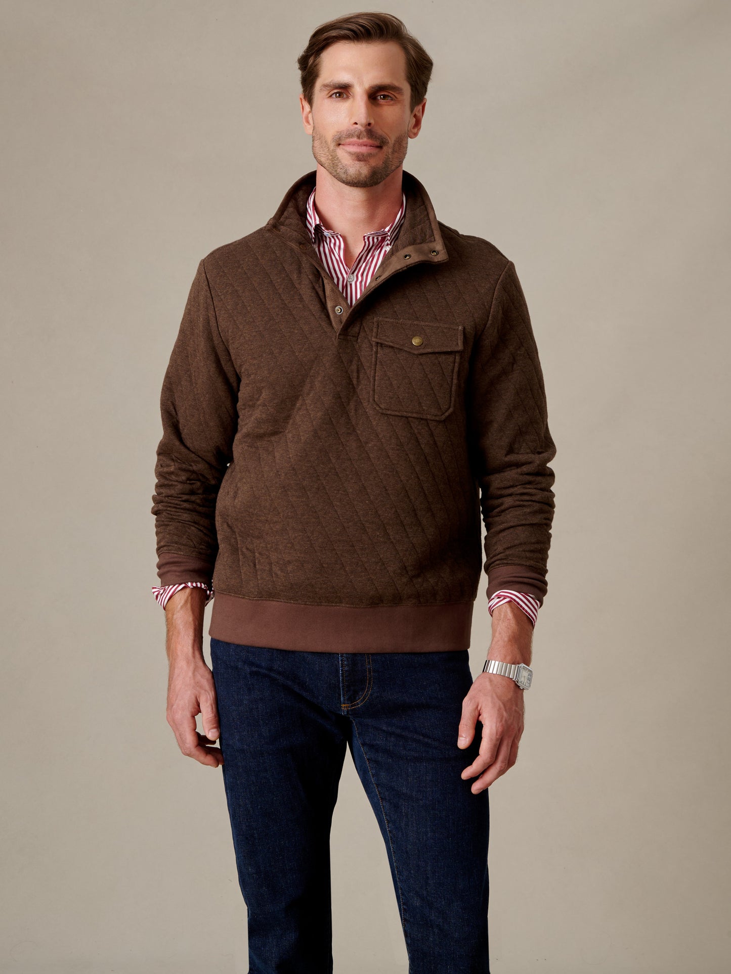 Christopher Quilted Pullover