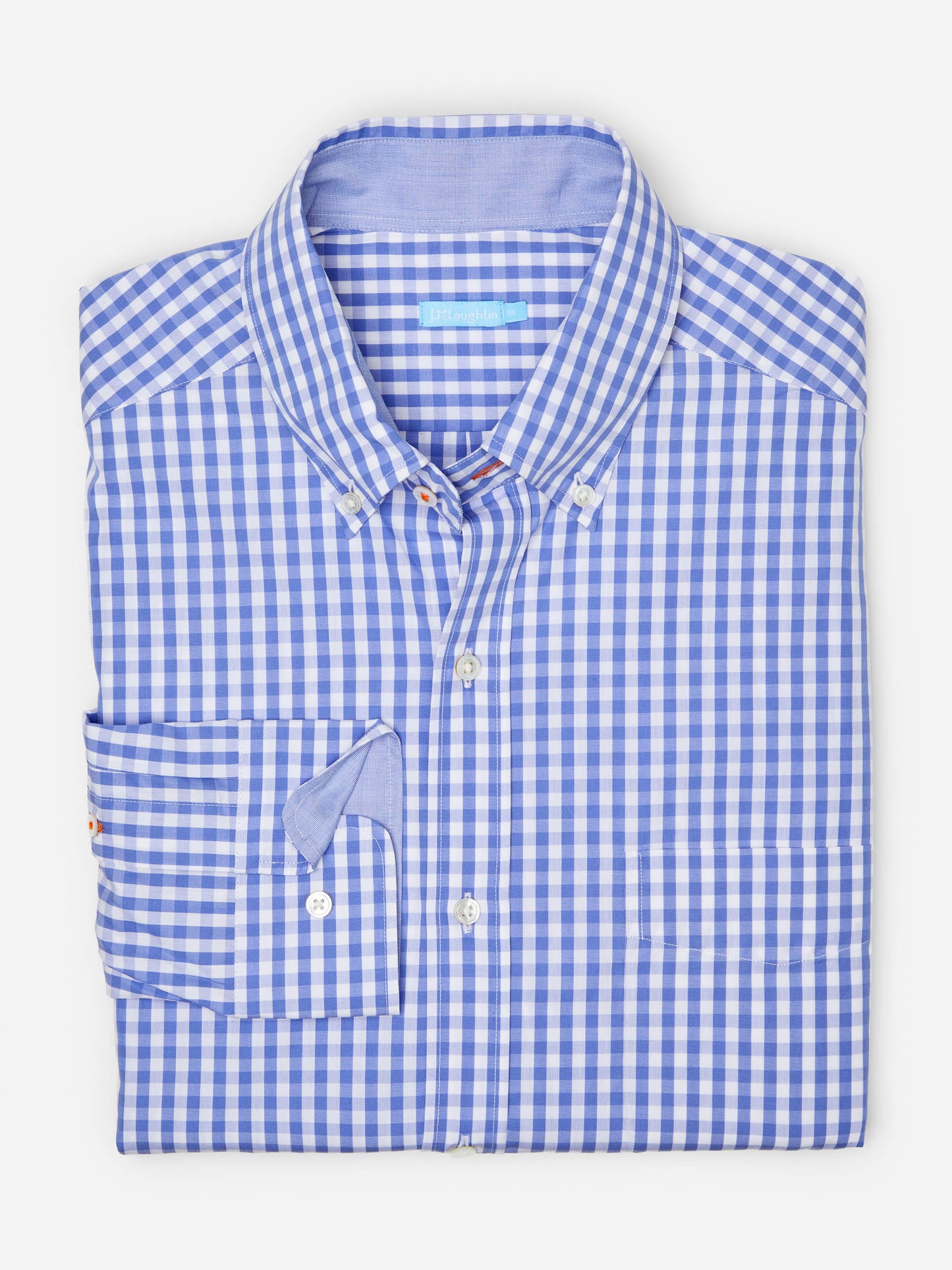 J.McLaughlin Collis Classic Fit Shirt in Gingham made with Cotton