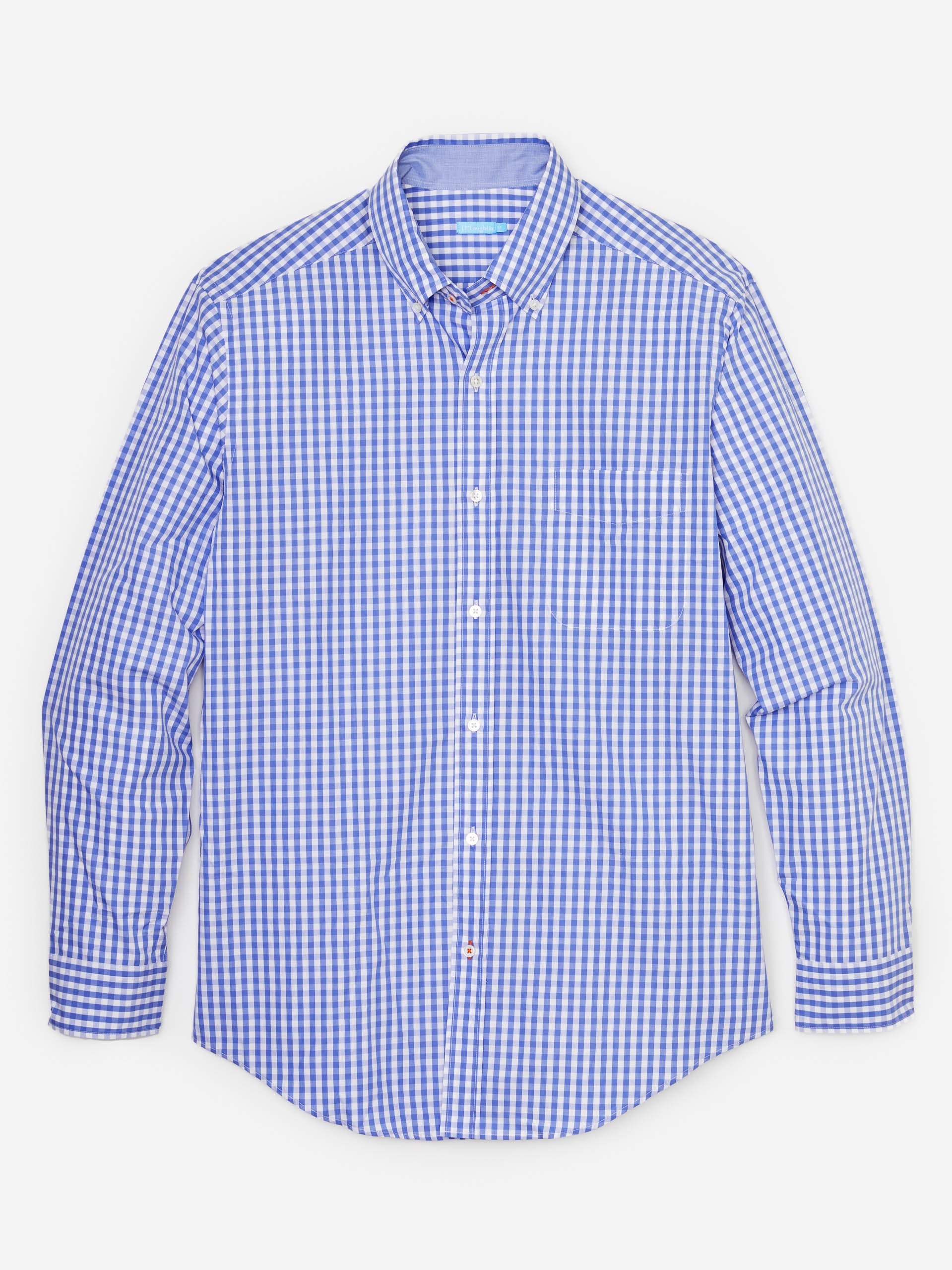 J.McLaughlin Collis Classic Fit Shirt in Gingham made with Cotton