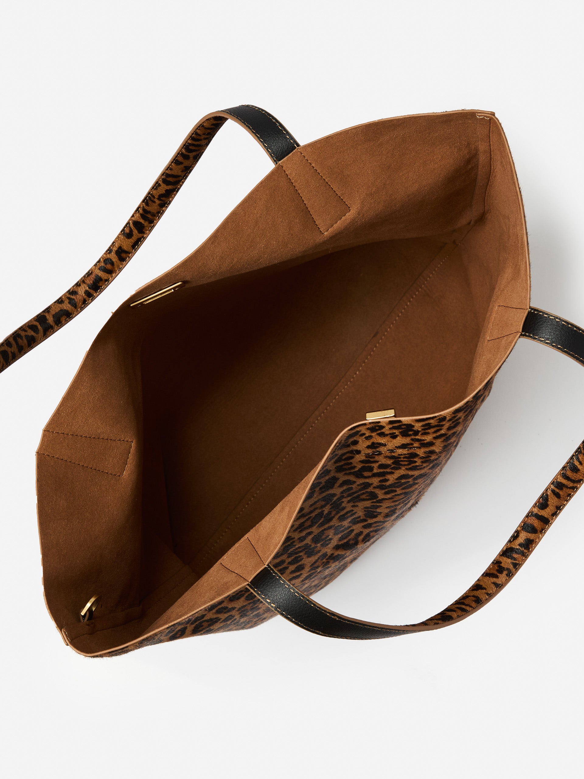 J.McLaughlin Dana tote in brown/multi made with pony hair. 