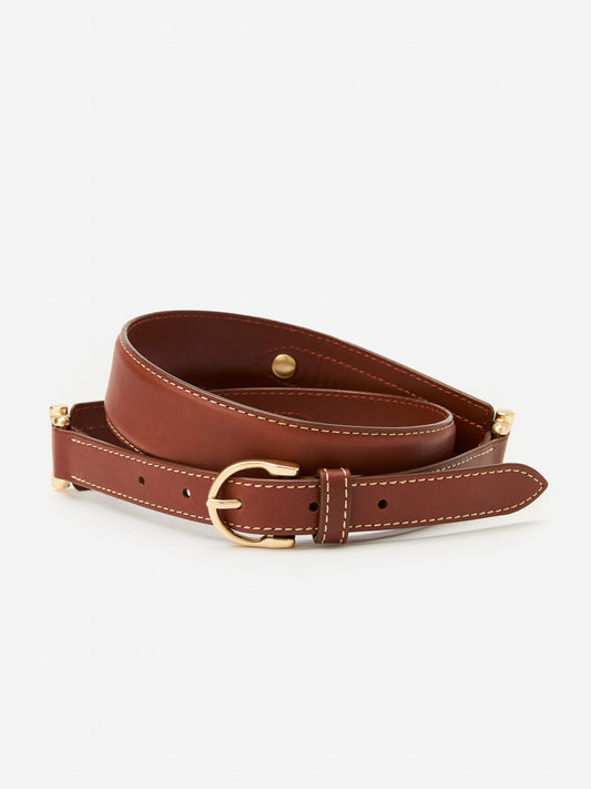 J.McLaughlin Danica belt in cognac made with leather.