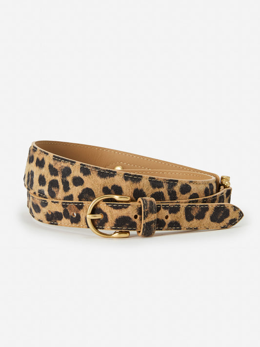 J.McLaughlin Danica belt in brown/multi made with suede. 