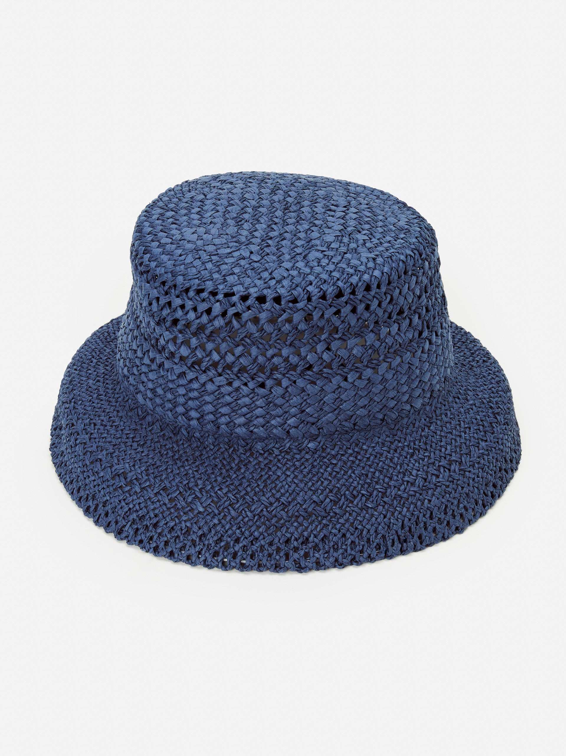 J.McLaughlin Delia hat in navy made with straw.