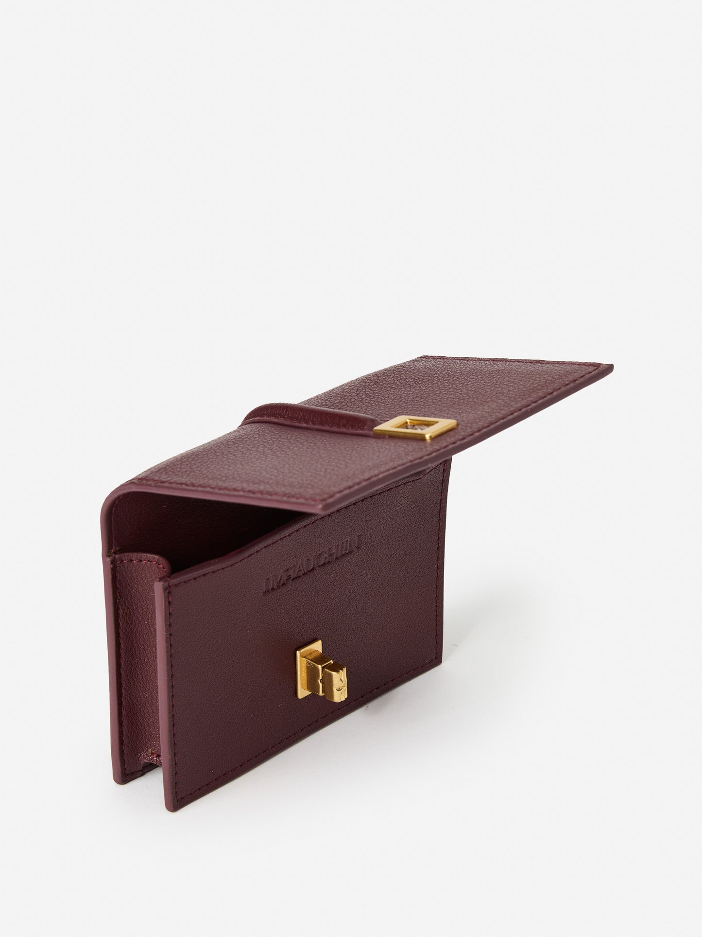 J.McLaughlin Dinah wallet in french merlot made with leather. 