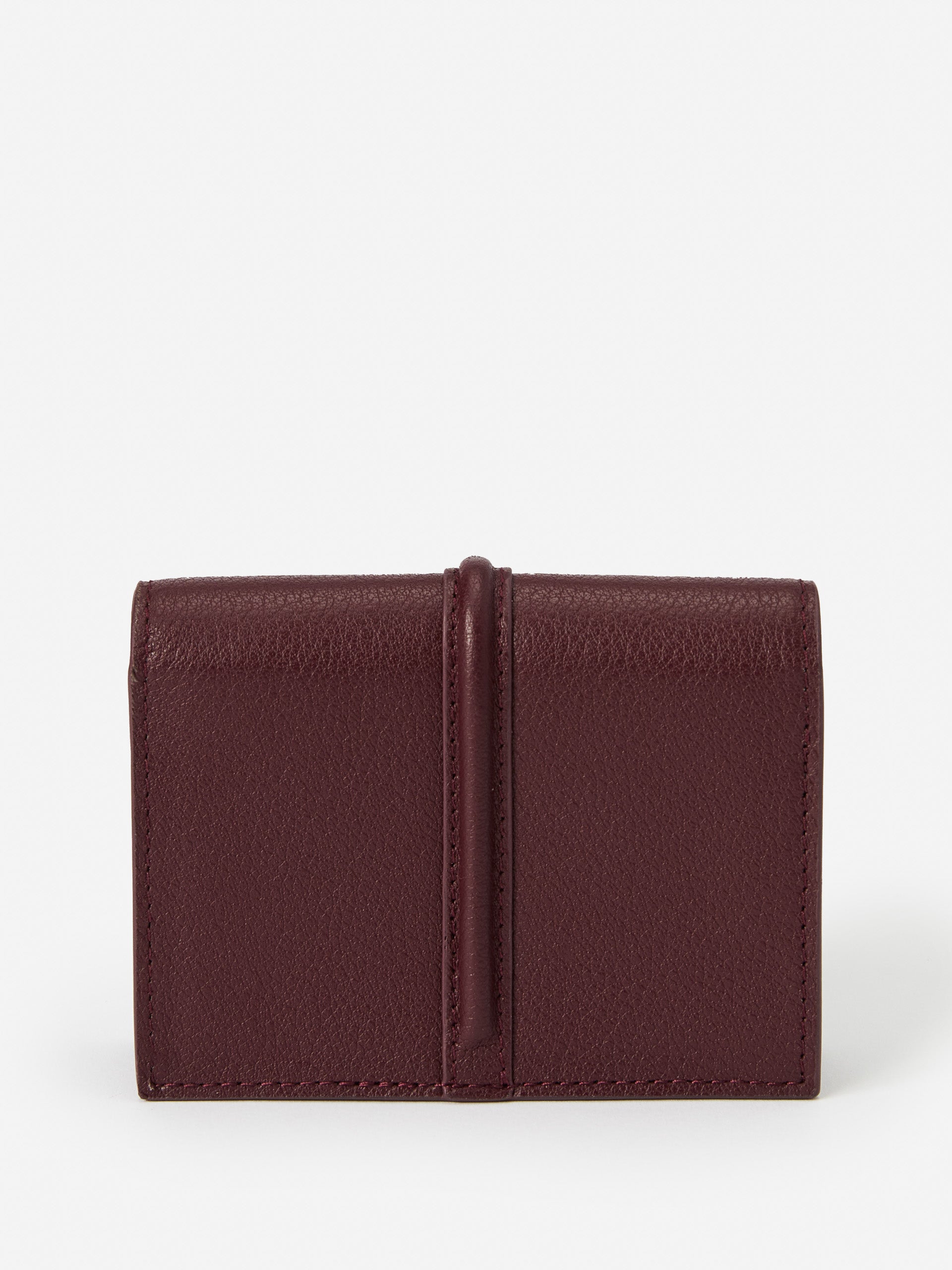 J.McLaughlin Dinah wallet in french merlot made with leather. 