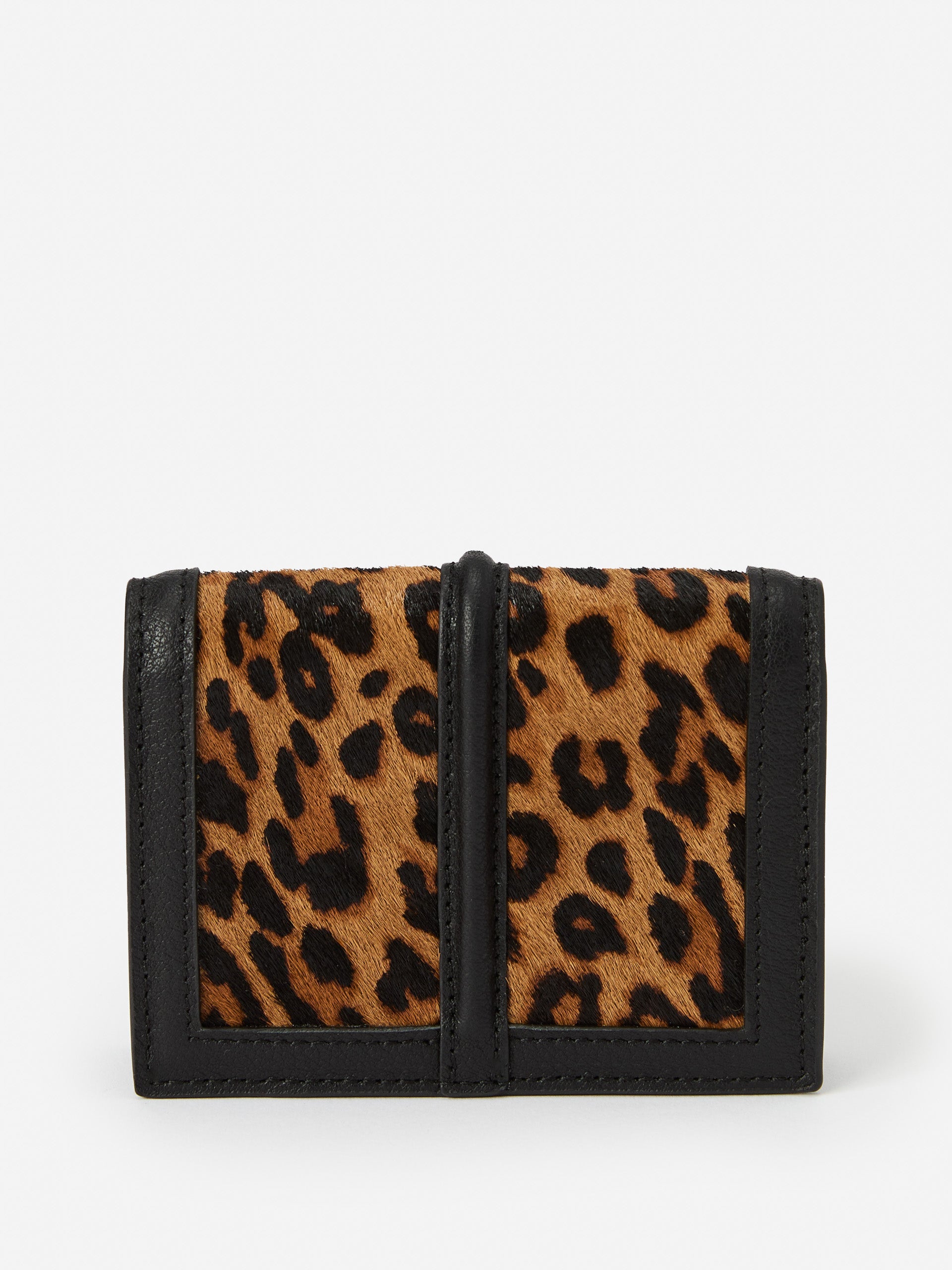 J.McLaughlin Dinah wallet in brown/multi made with pony hair/leather.