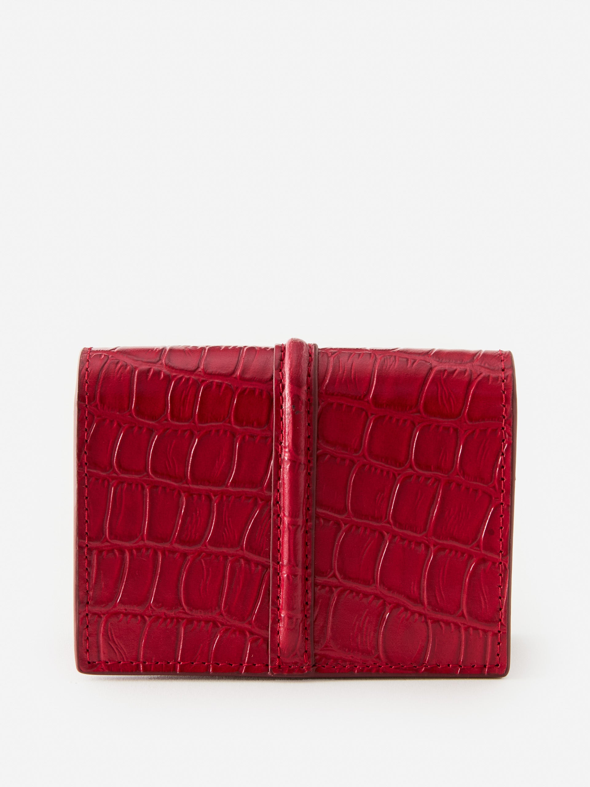 J.mcLaughlin Dinah wallet in red made with leather.